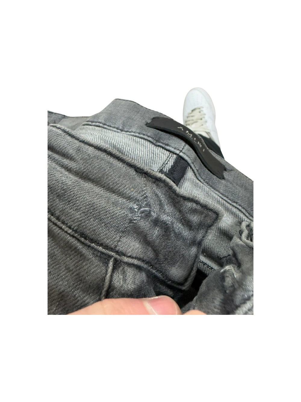 Amiri Plain Thrasher Grey Jeans