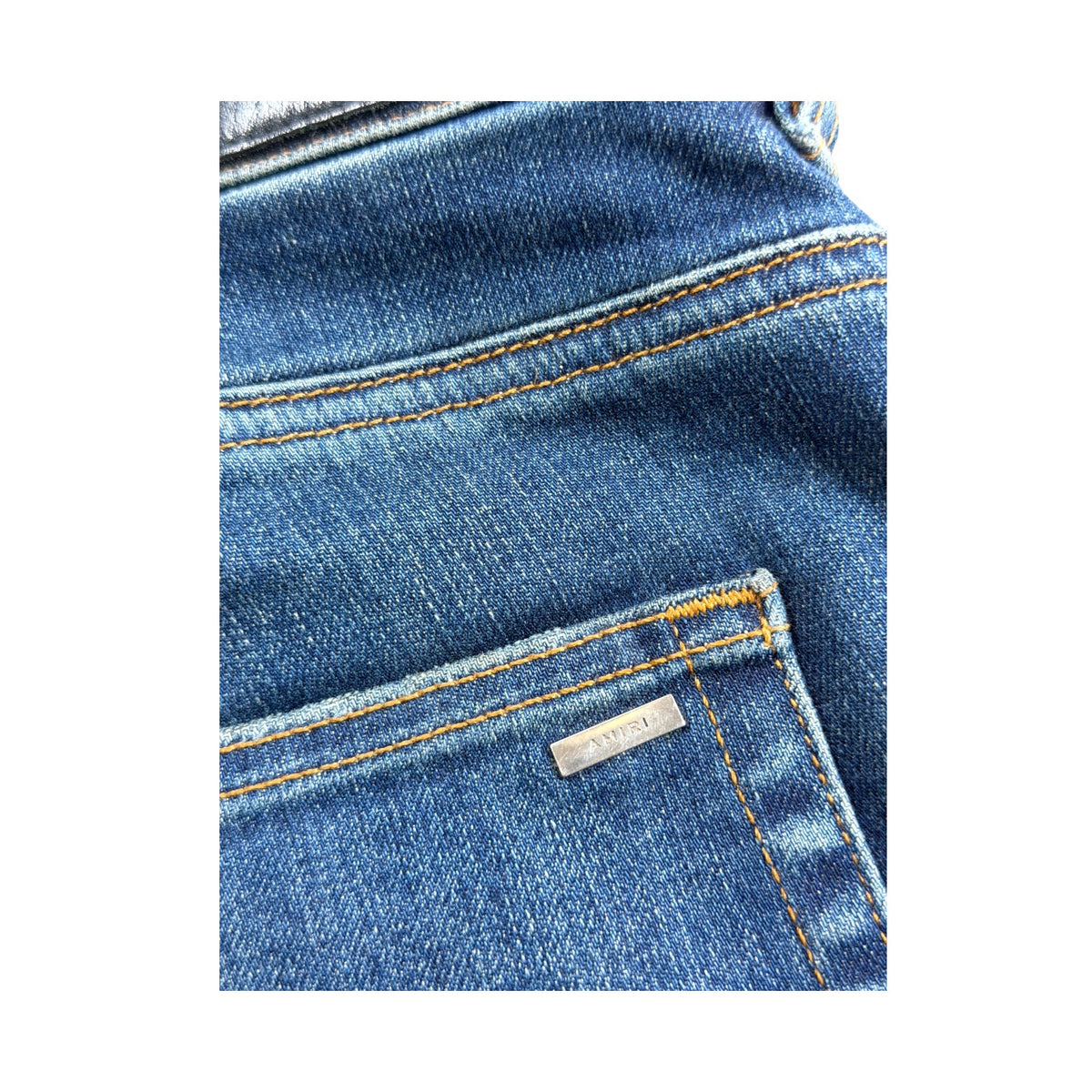 Amiri Deep Classic Purple Old English Blue Jeans