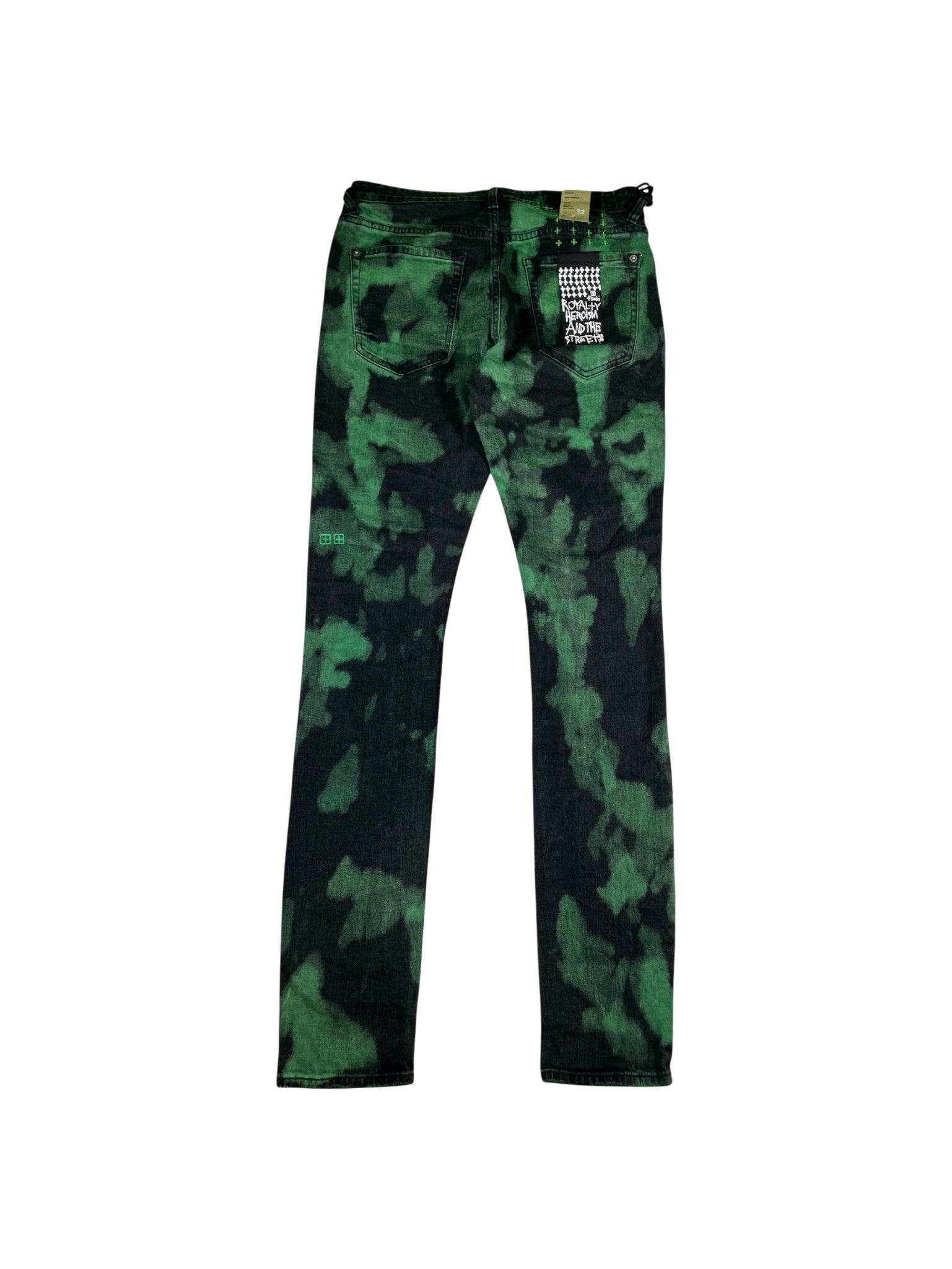 Ksubi "Van Winkle" Black & Green Jeans