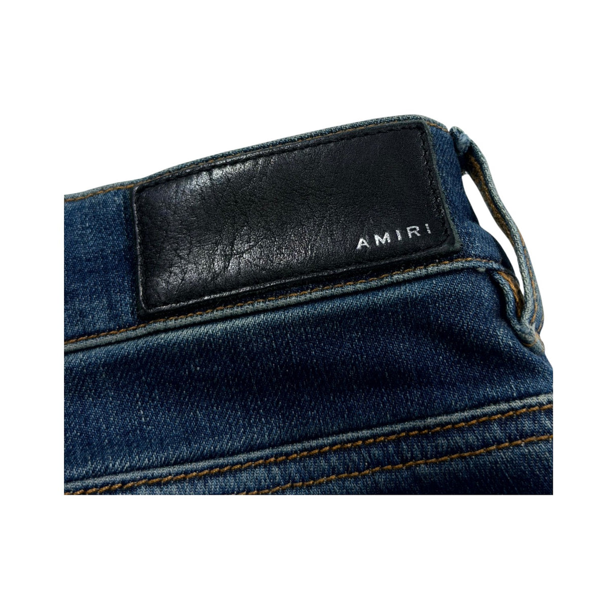 Amiri Deep Classic Purple Old English Blue Jeans