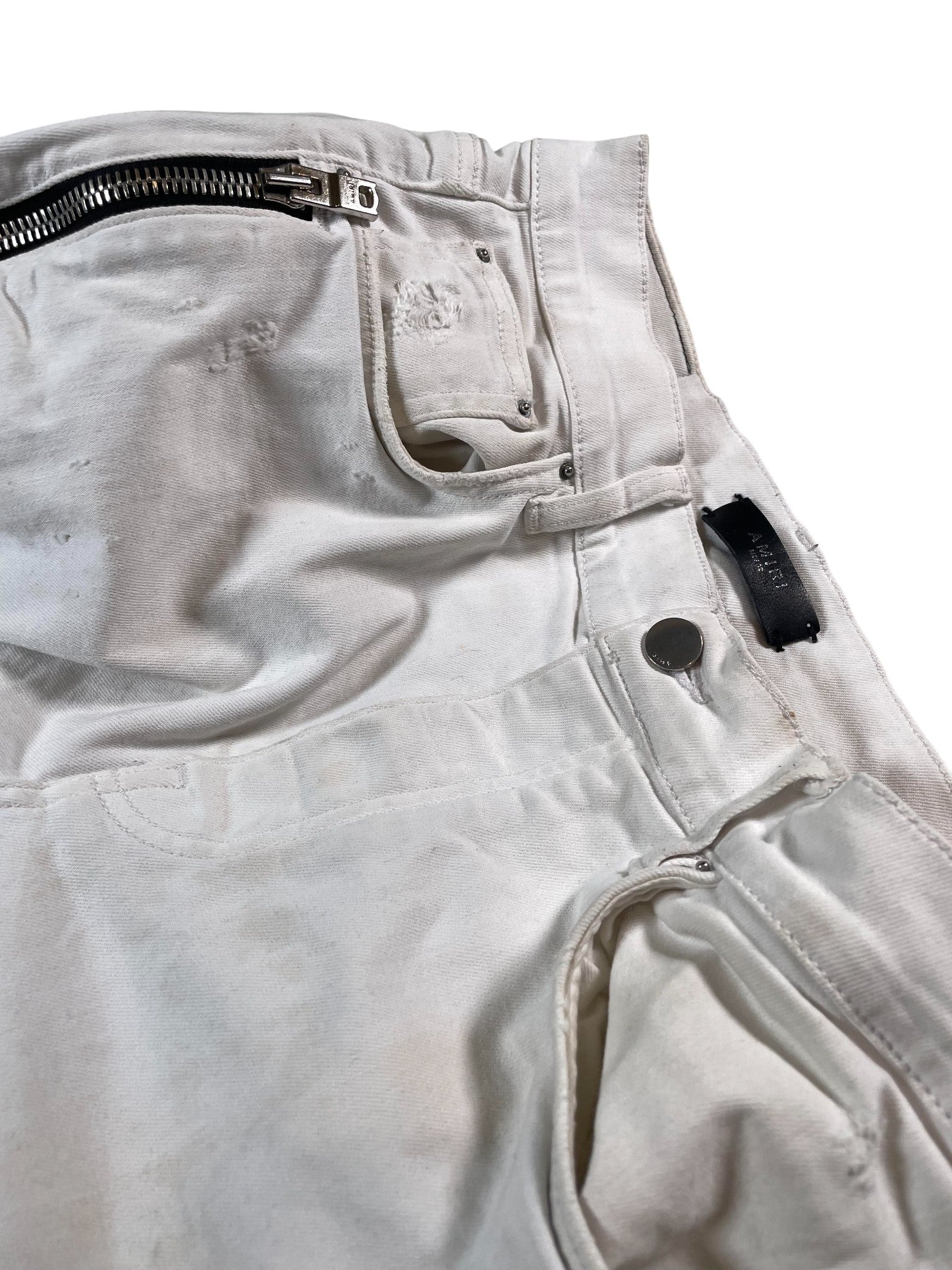 Amiri MX2 White Patch Jeans