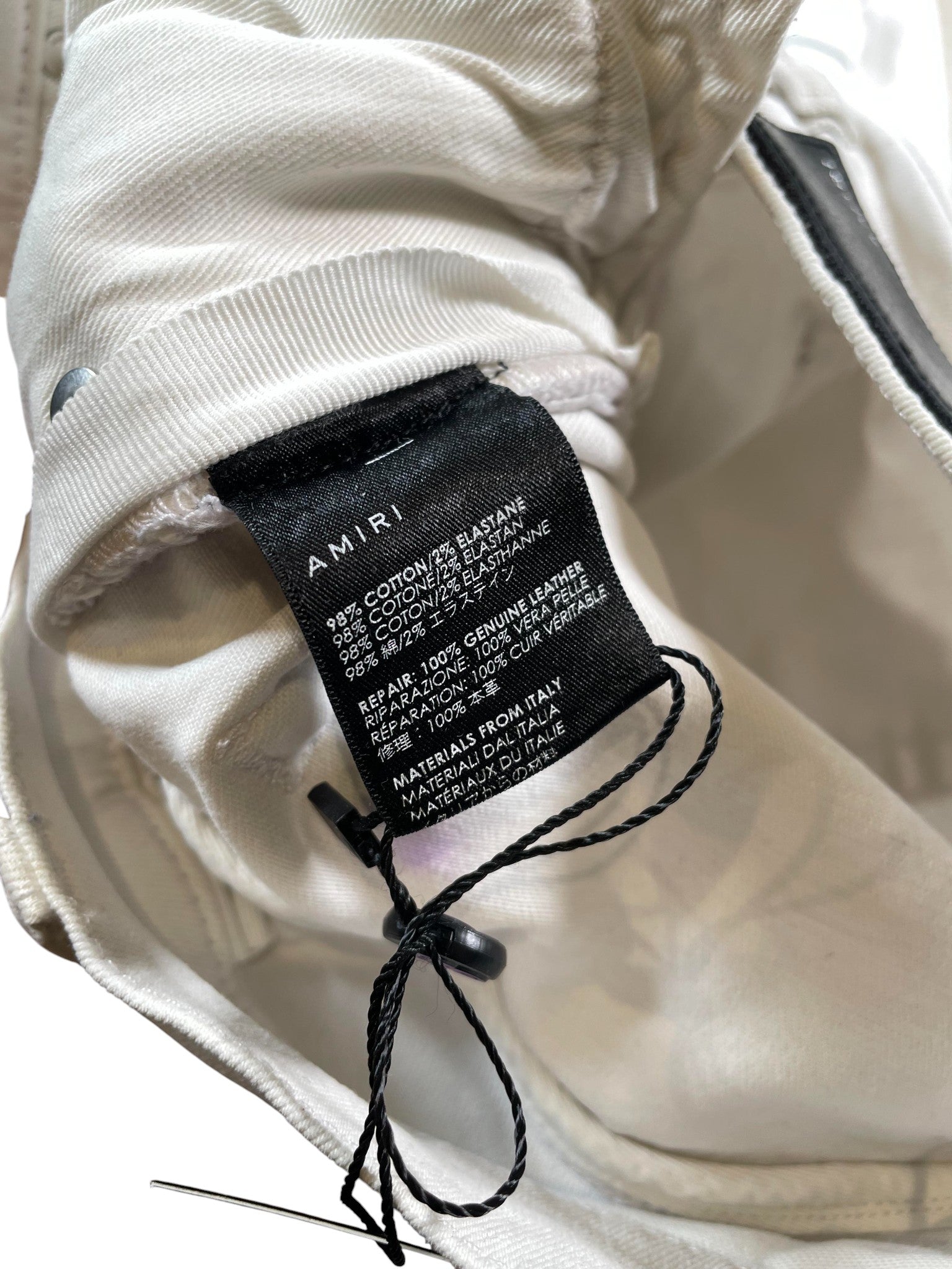 Amiri MX2 White Patch Jeans