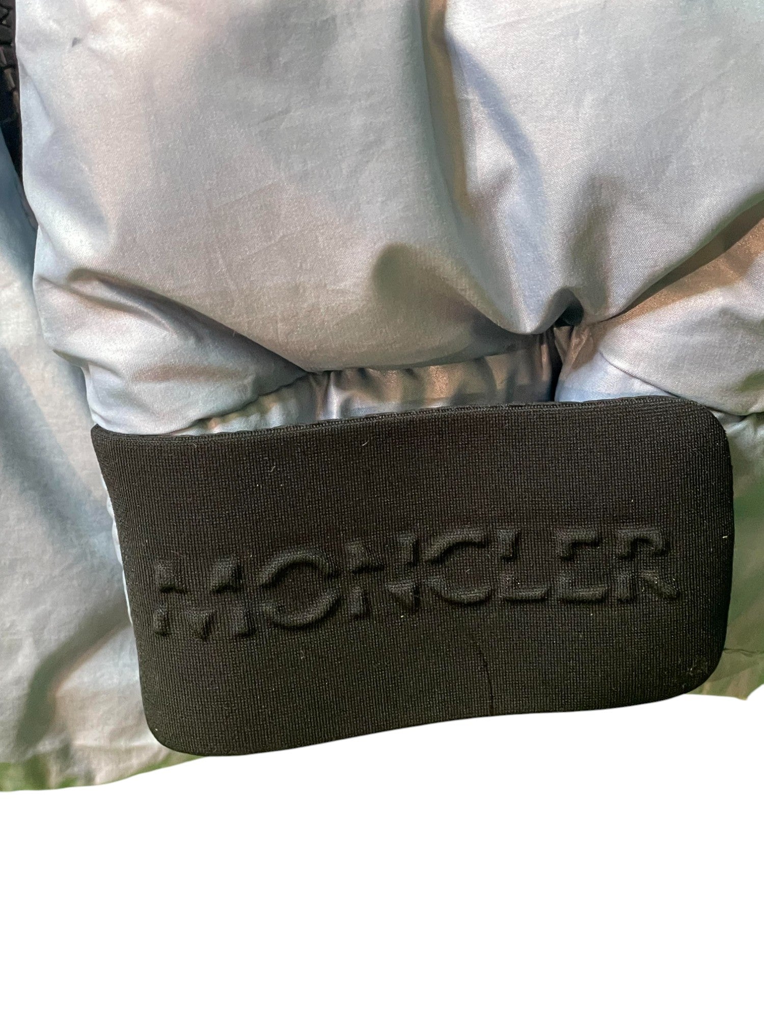 Moncler Blue & Black Puffer Coat Kids