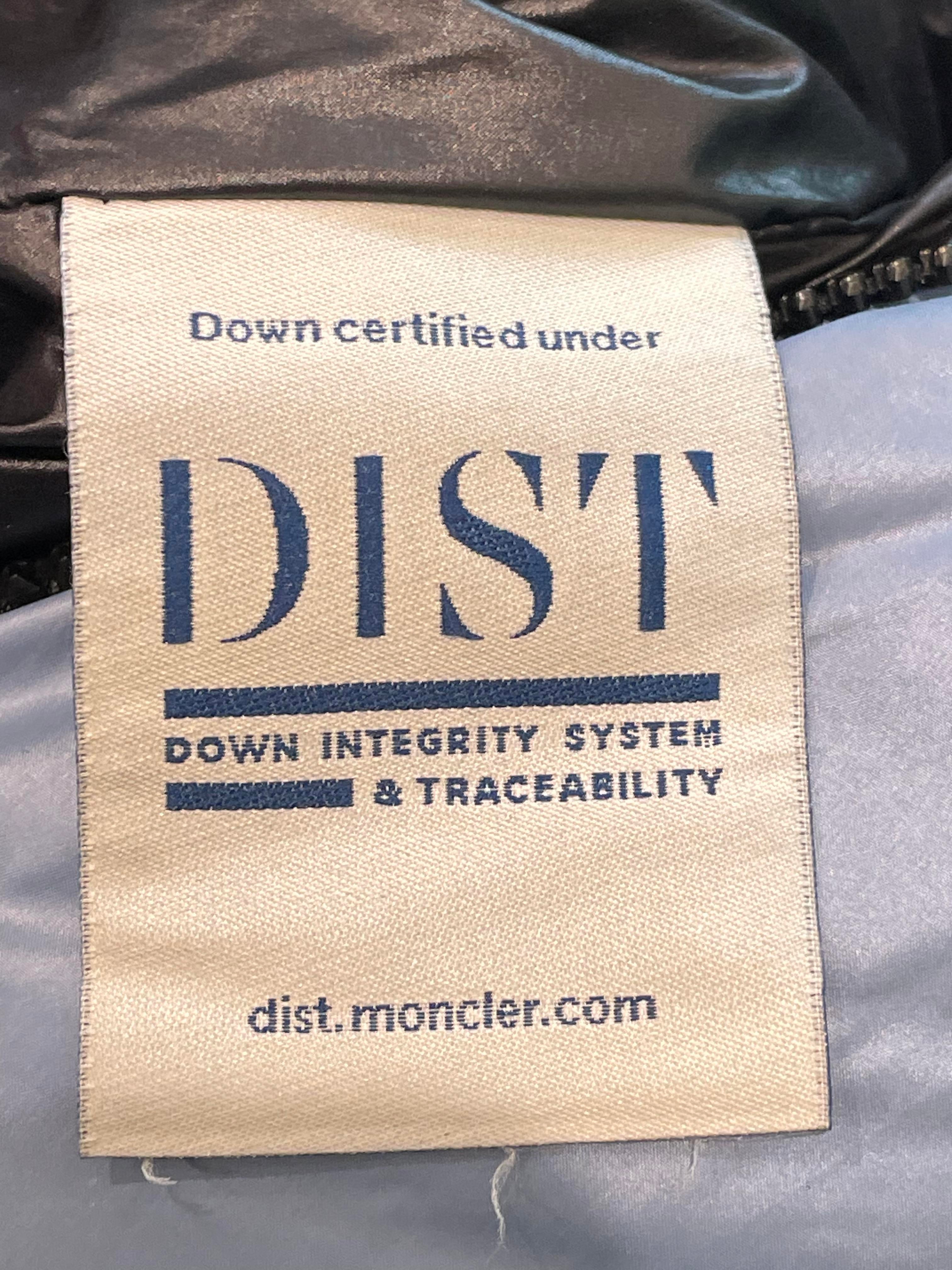 Moncler Blue & Black Puffer Coat Kids