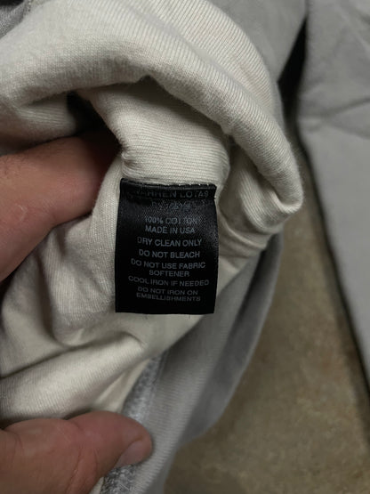 Warren Lotas Zip Up Grey Blue Small Used