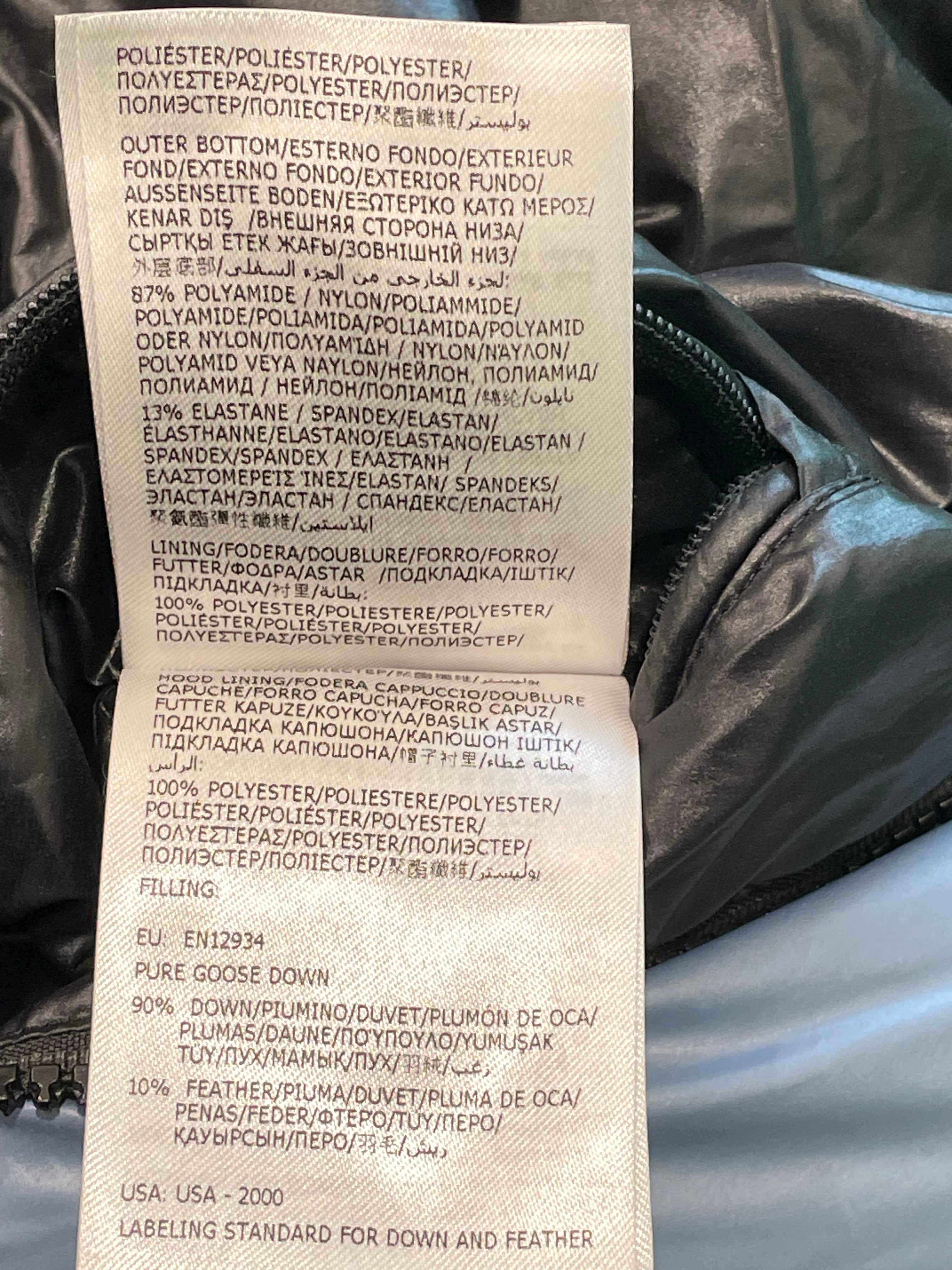 Moncler Blue & Black Puffer Coat Kids