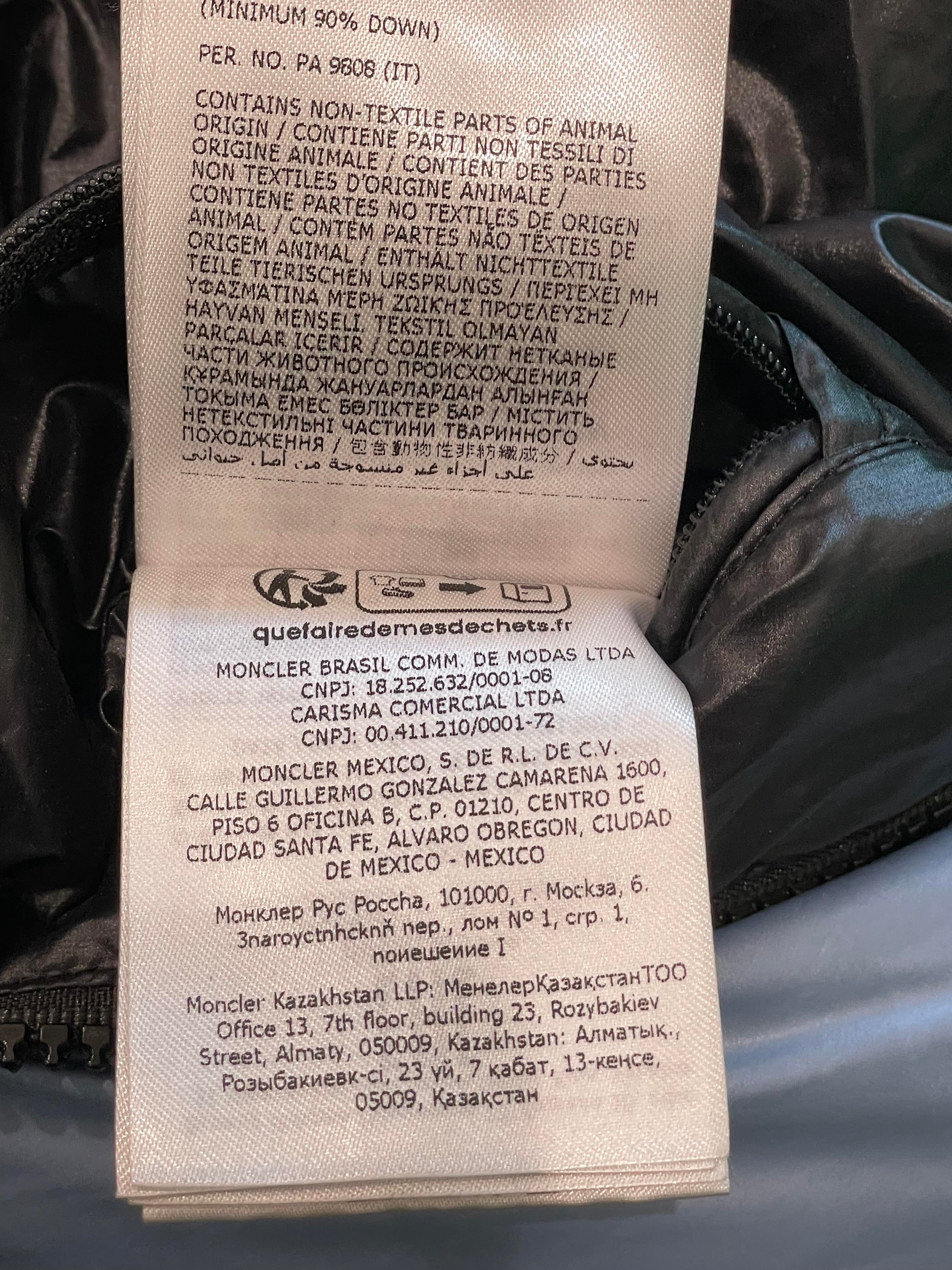 Moncler Blue & Black Puffer Coat Kids