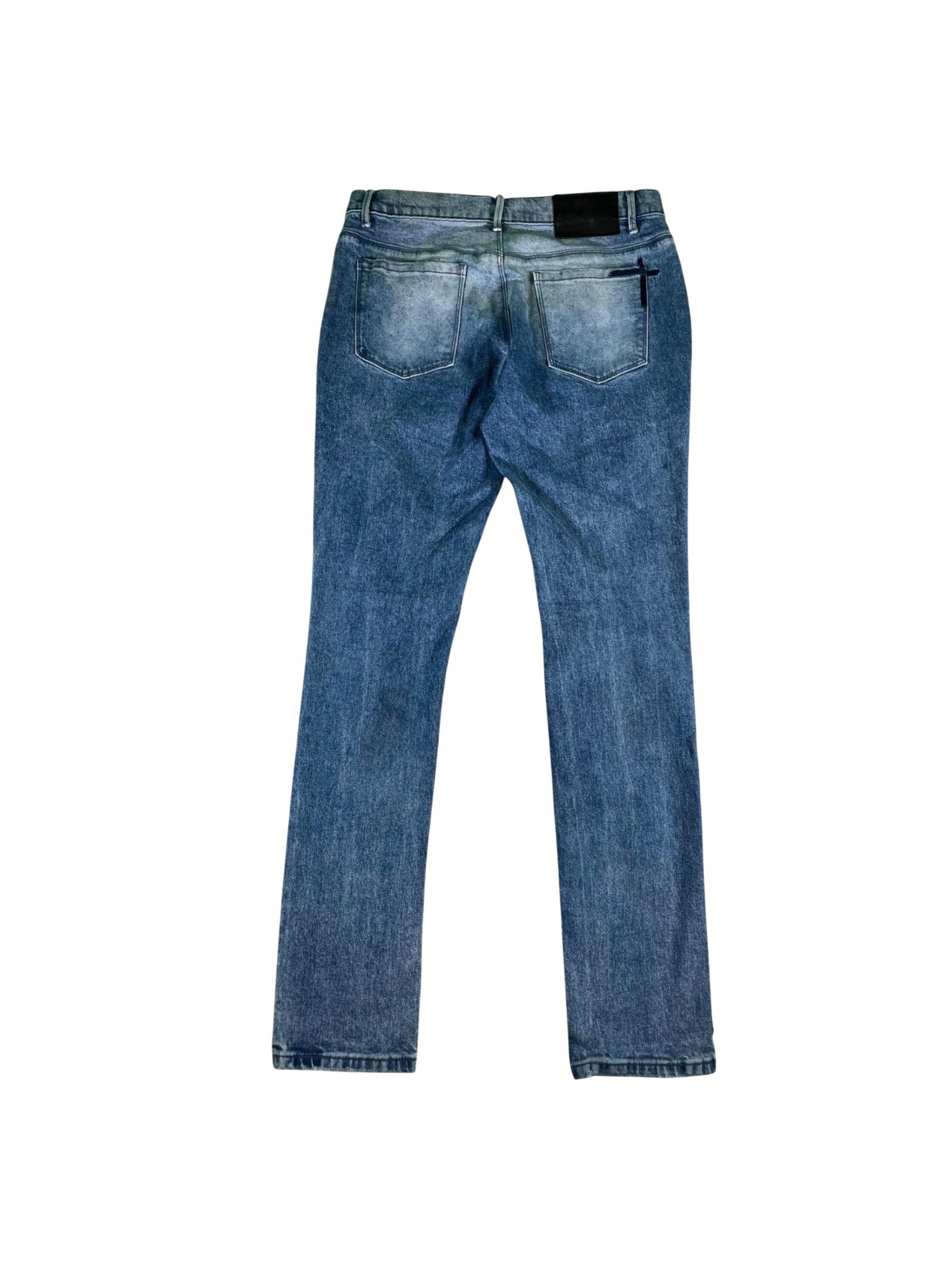 RTA Embroidered Light Wash Jeans