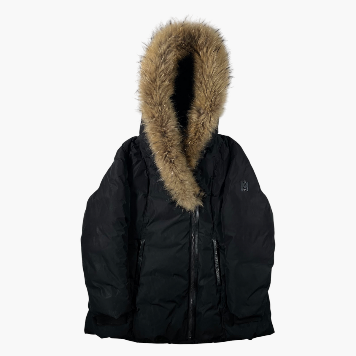Mackage Kent Brown Fur Black Jacket