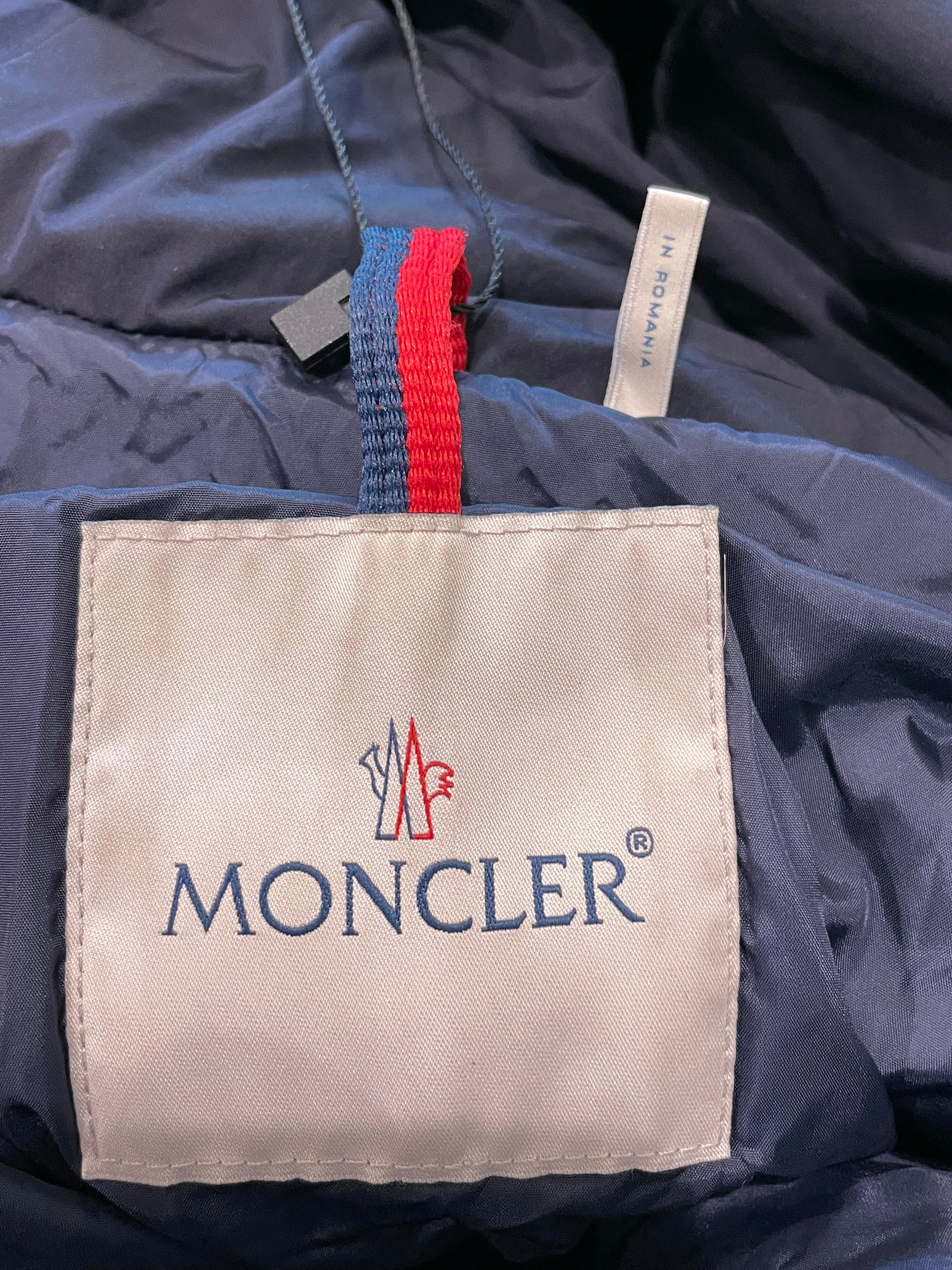 Moncler "Corborant" Navy RWB Stripe Jacket