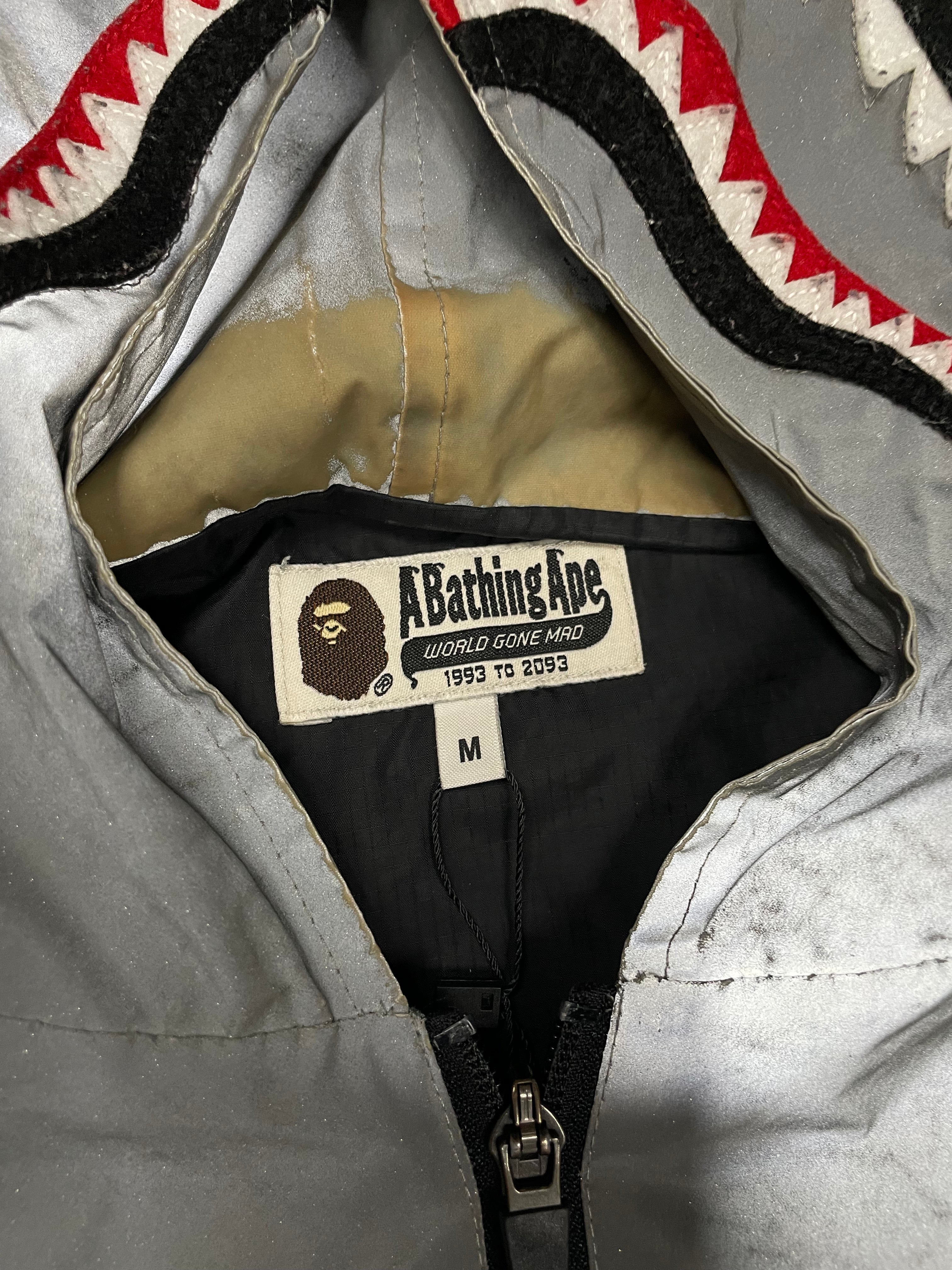Bape Reflective Zip Up Medium Used