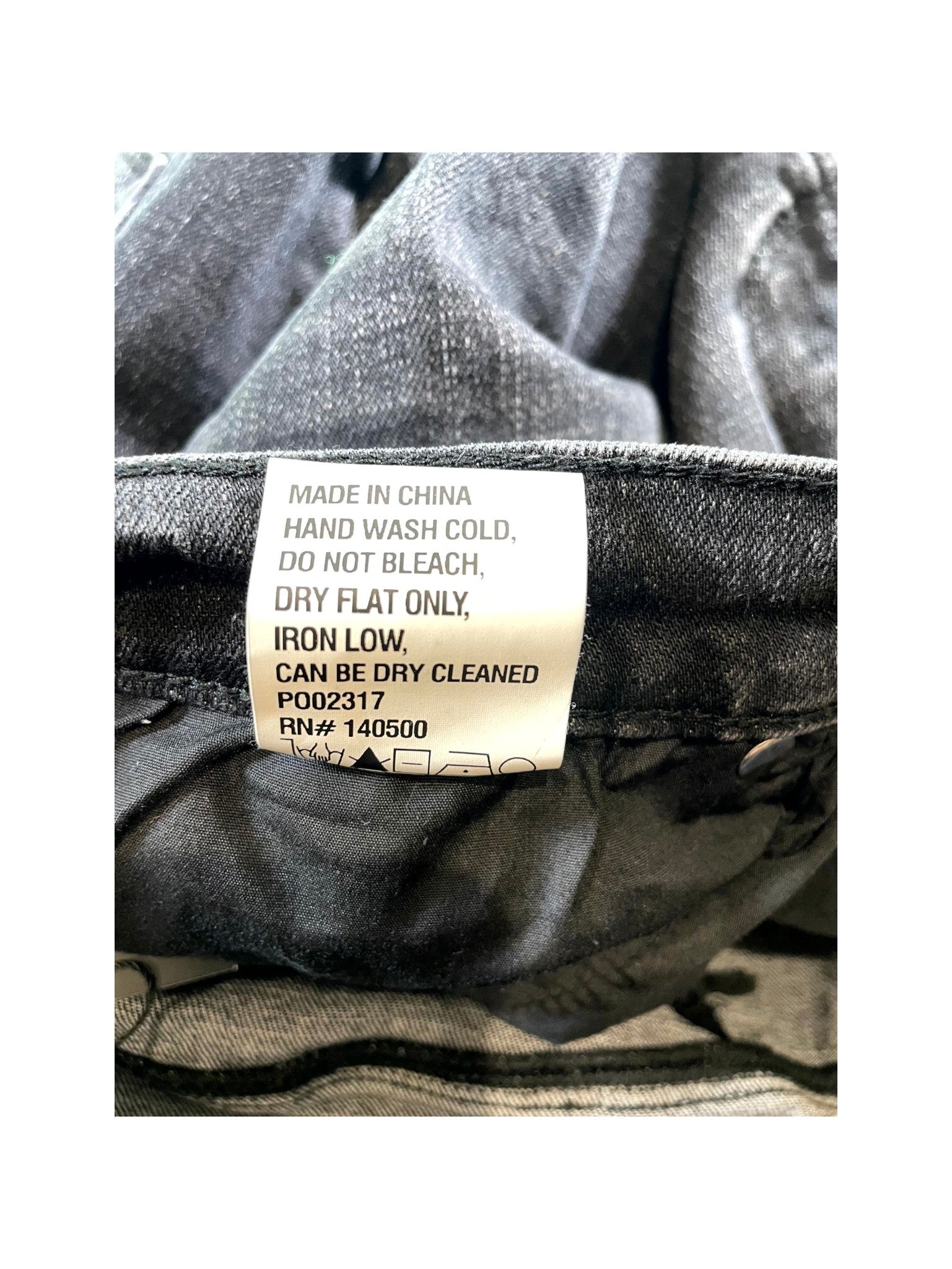 RTA Embroidered Black Wash Jeans