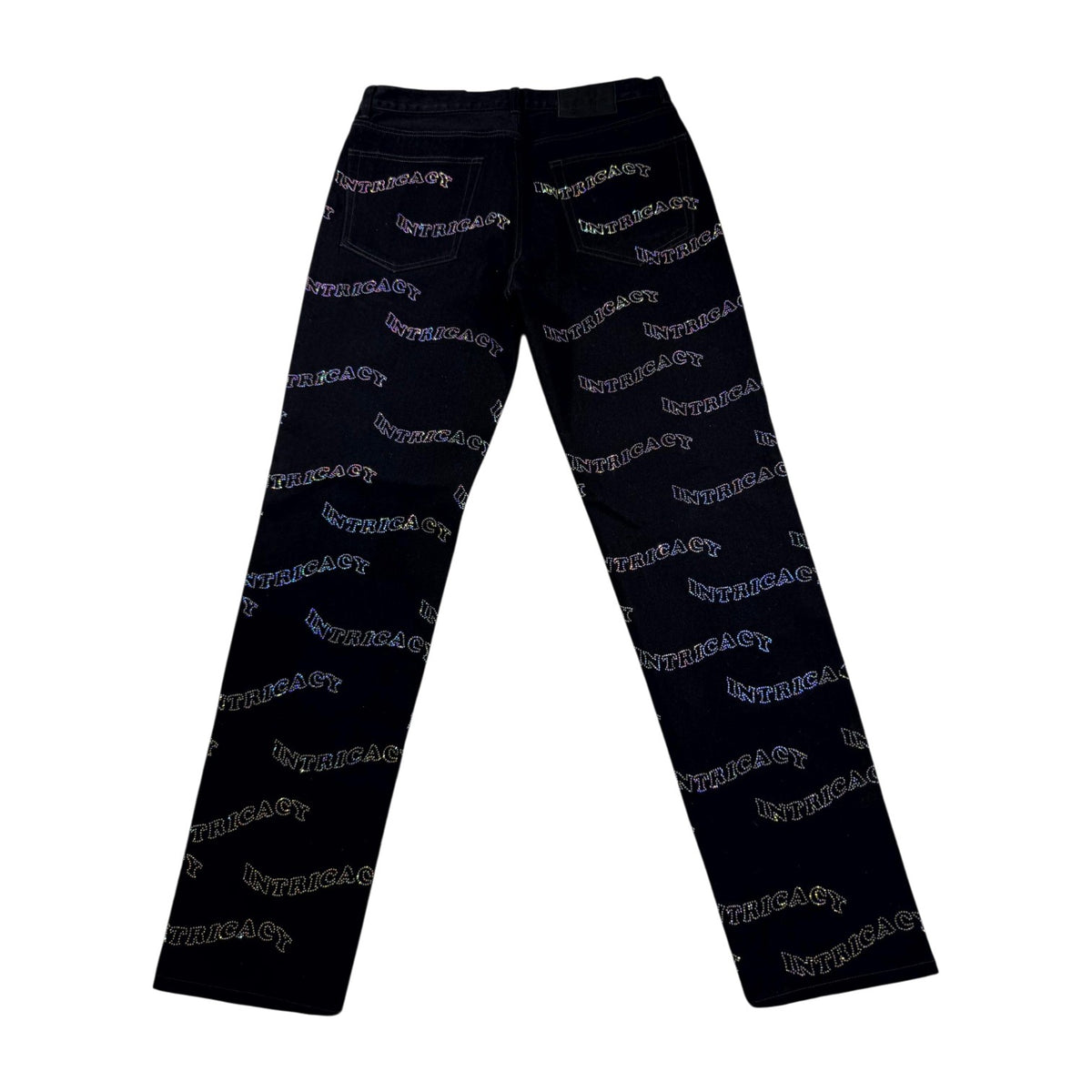 Lost Intricacy Rhinestone Black Jeans