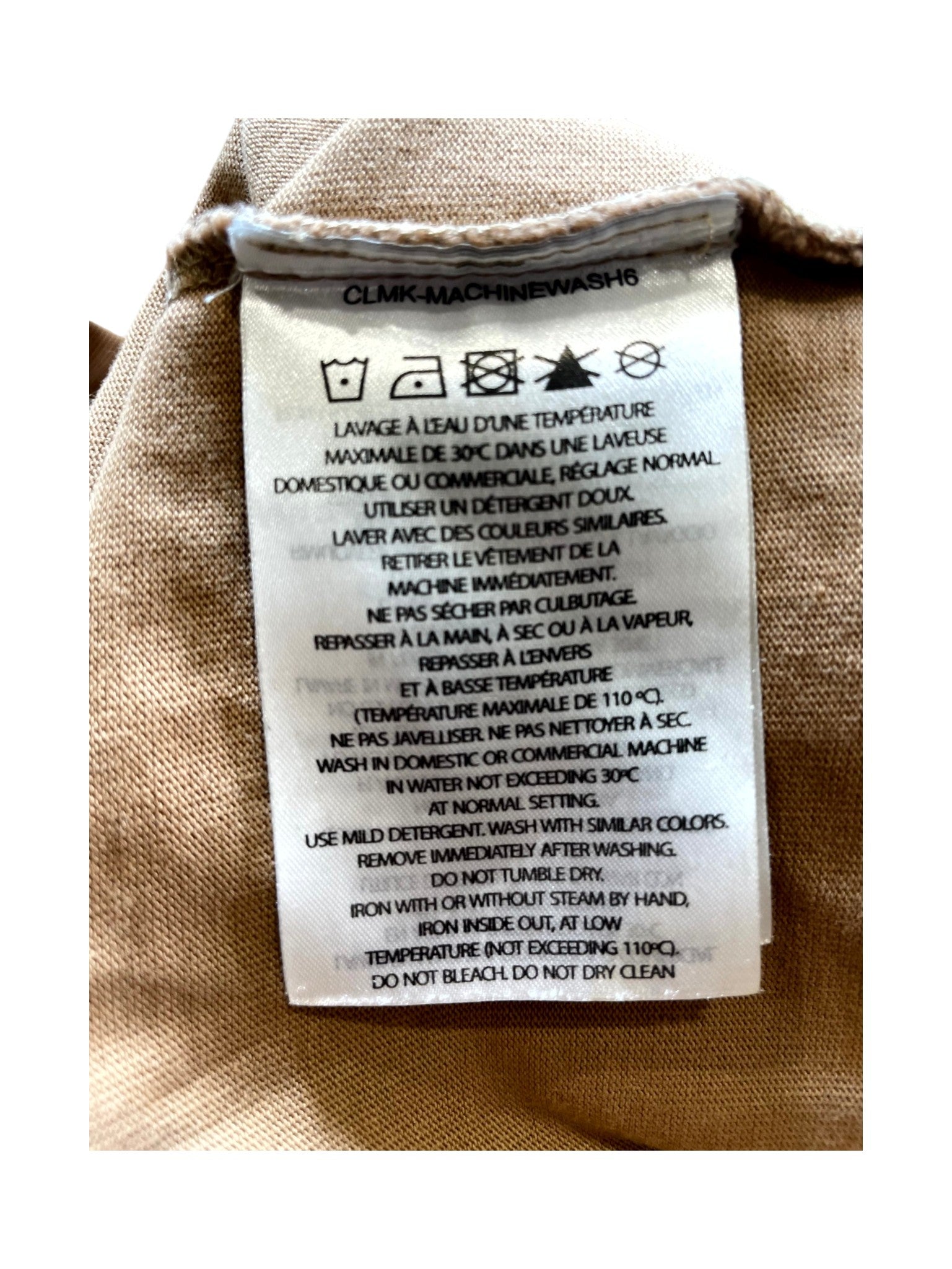 Mackage Felt Logo Tan Tee