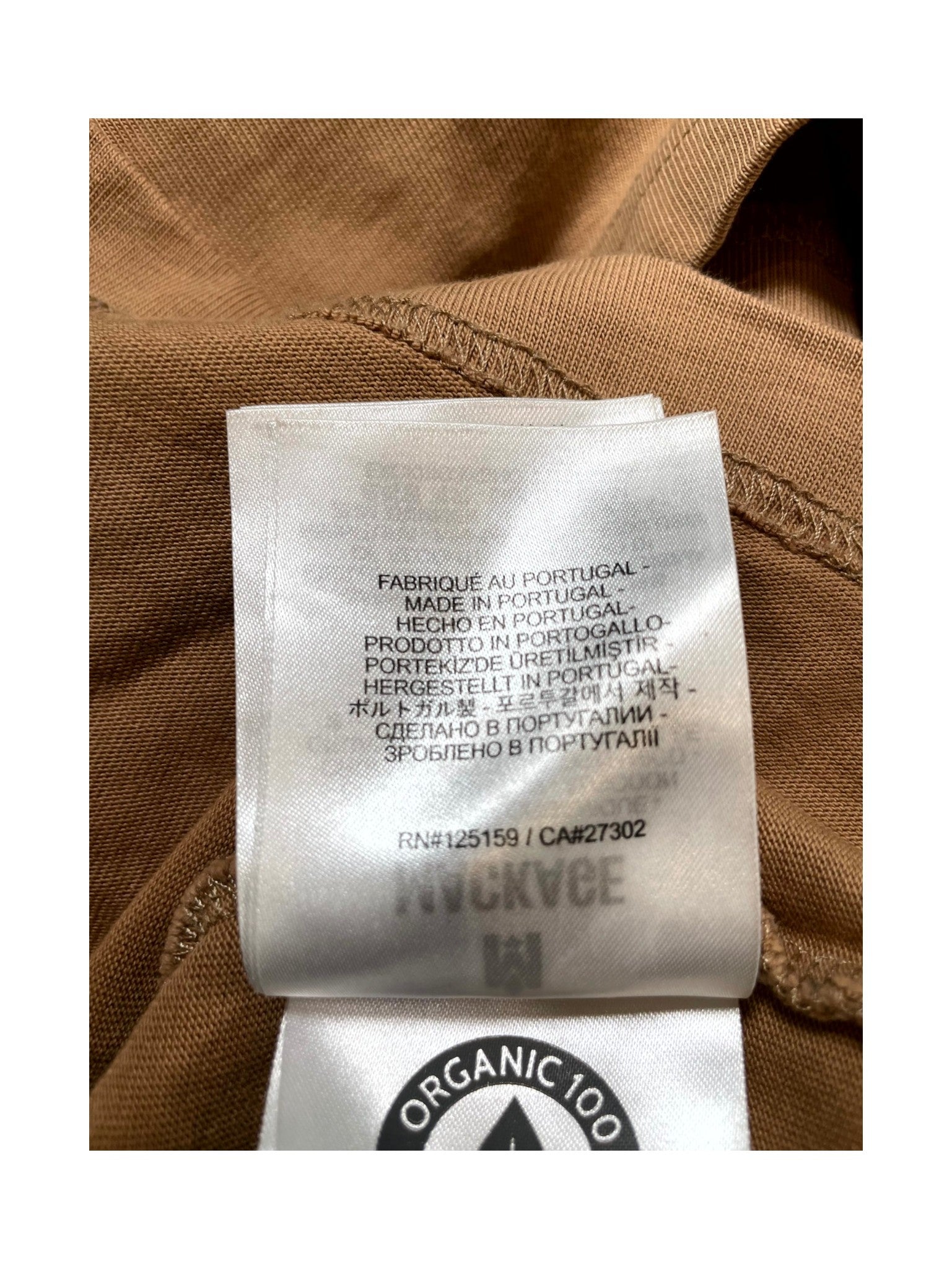 Mackage Felt Logo Tan Tee