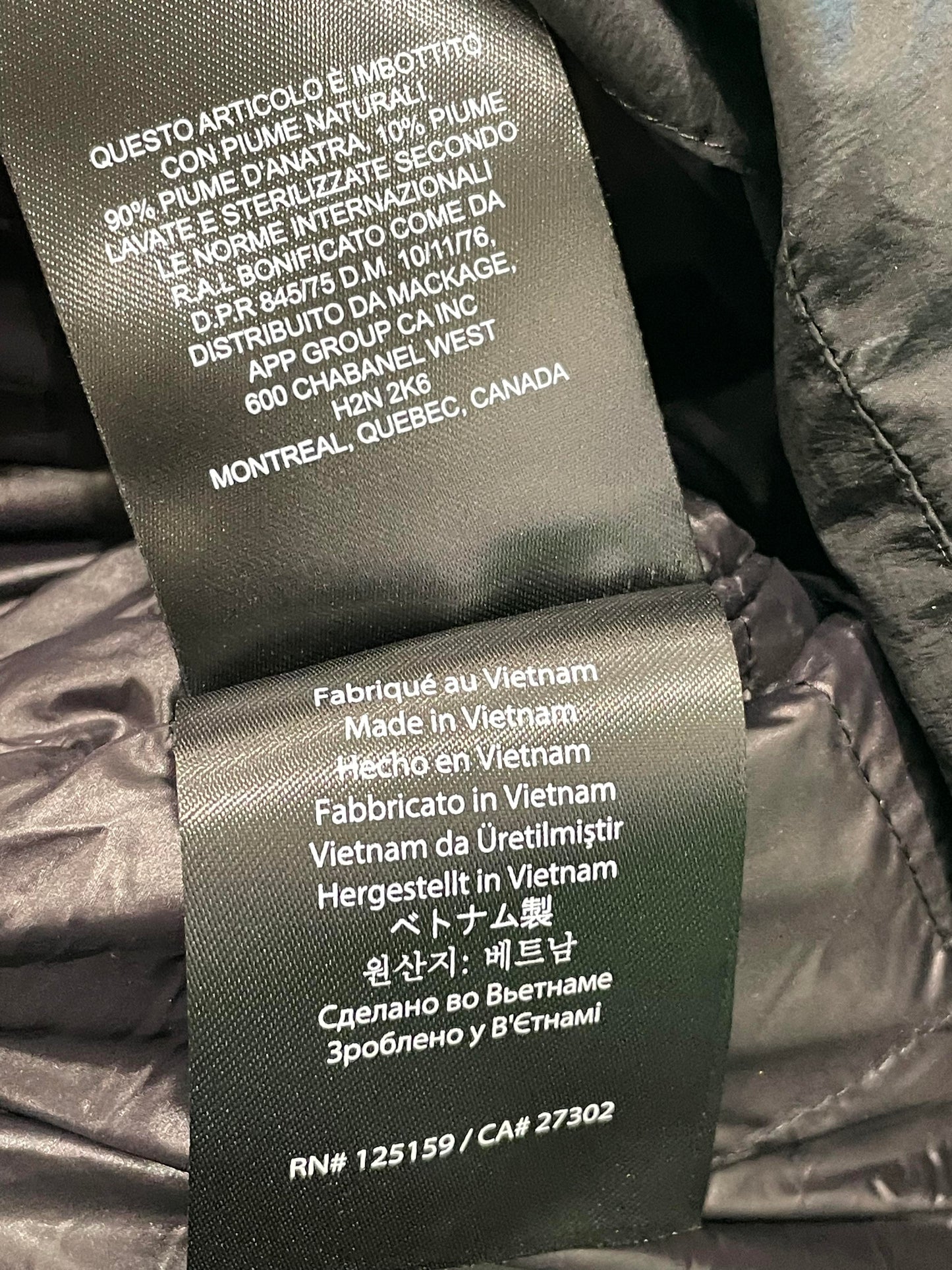 Mackage Padded Down Hooded Black Women's Jacket