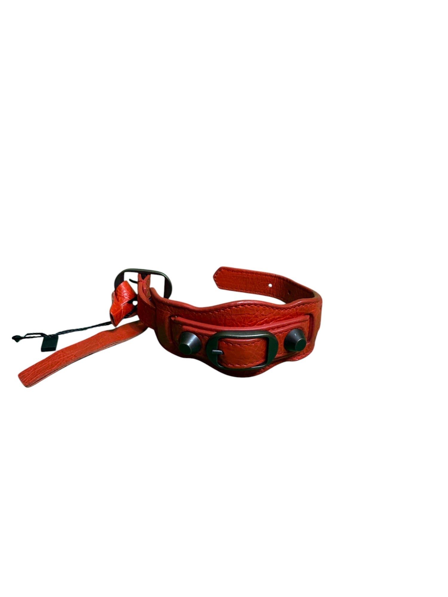 Balenciaga Agneau Arena Orange Bracelet