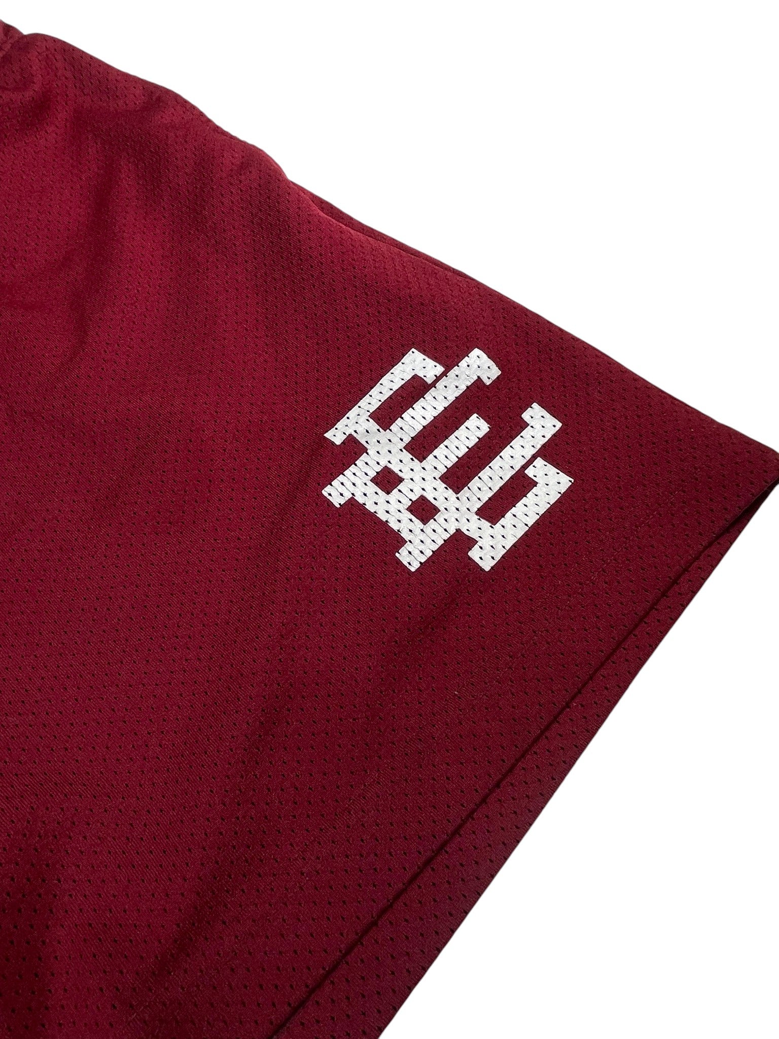 Eric Emanuel Maroon & White Shorts