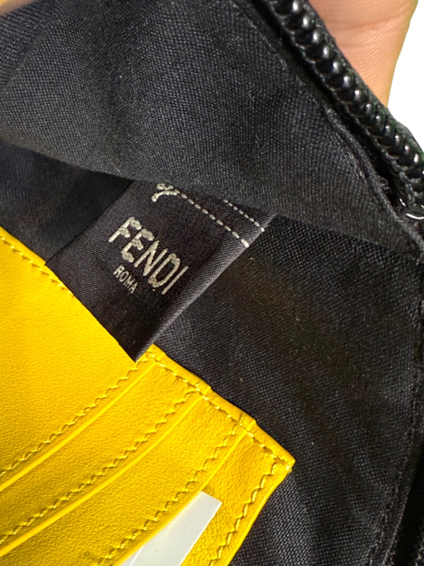 Fendi All Over Brown & Yellow Wallet