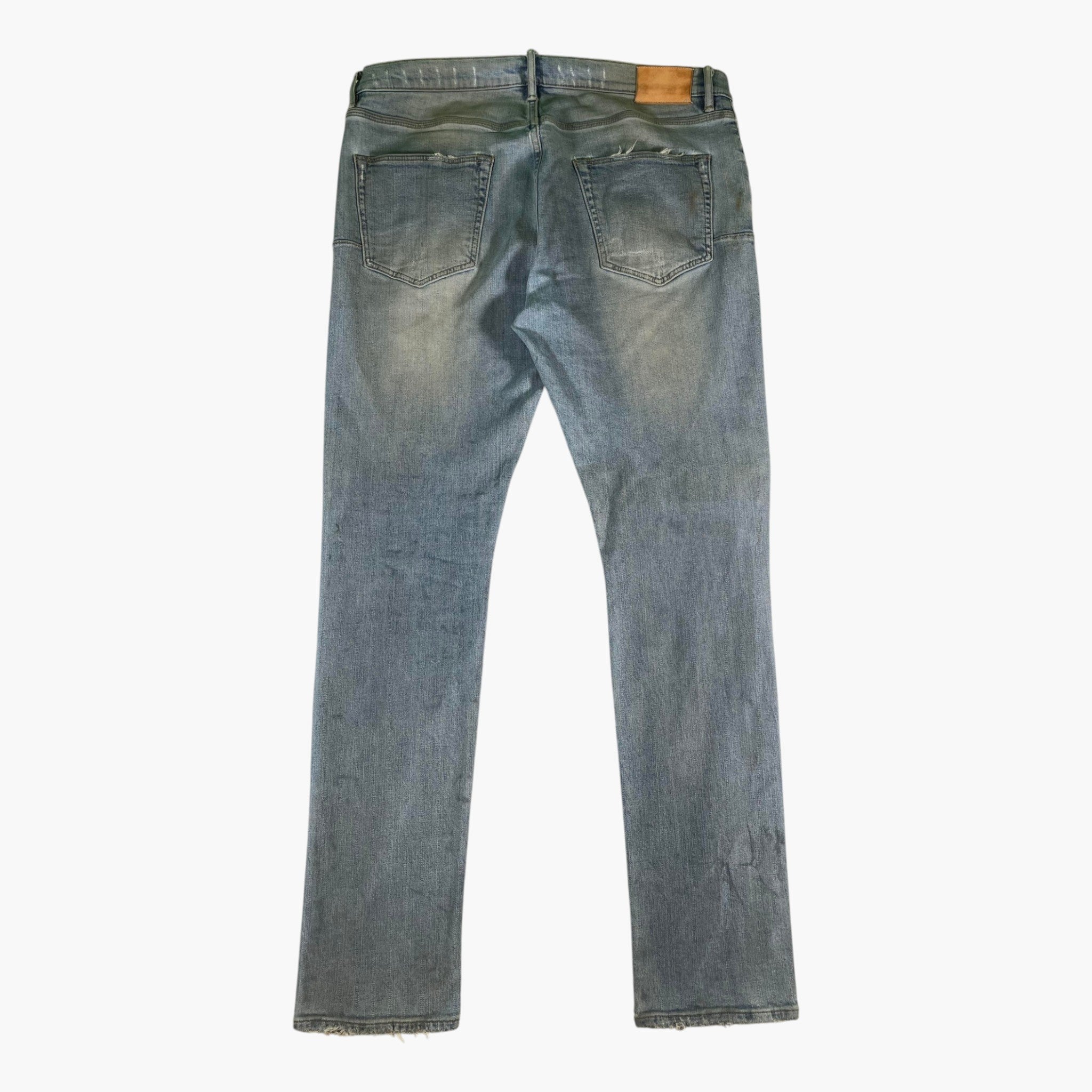 Purple Brand Light Wash Knee Rip Jeans