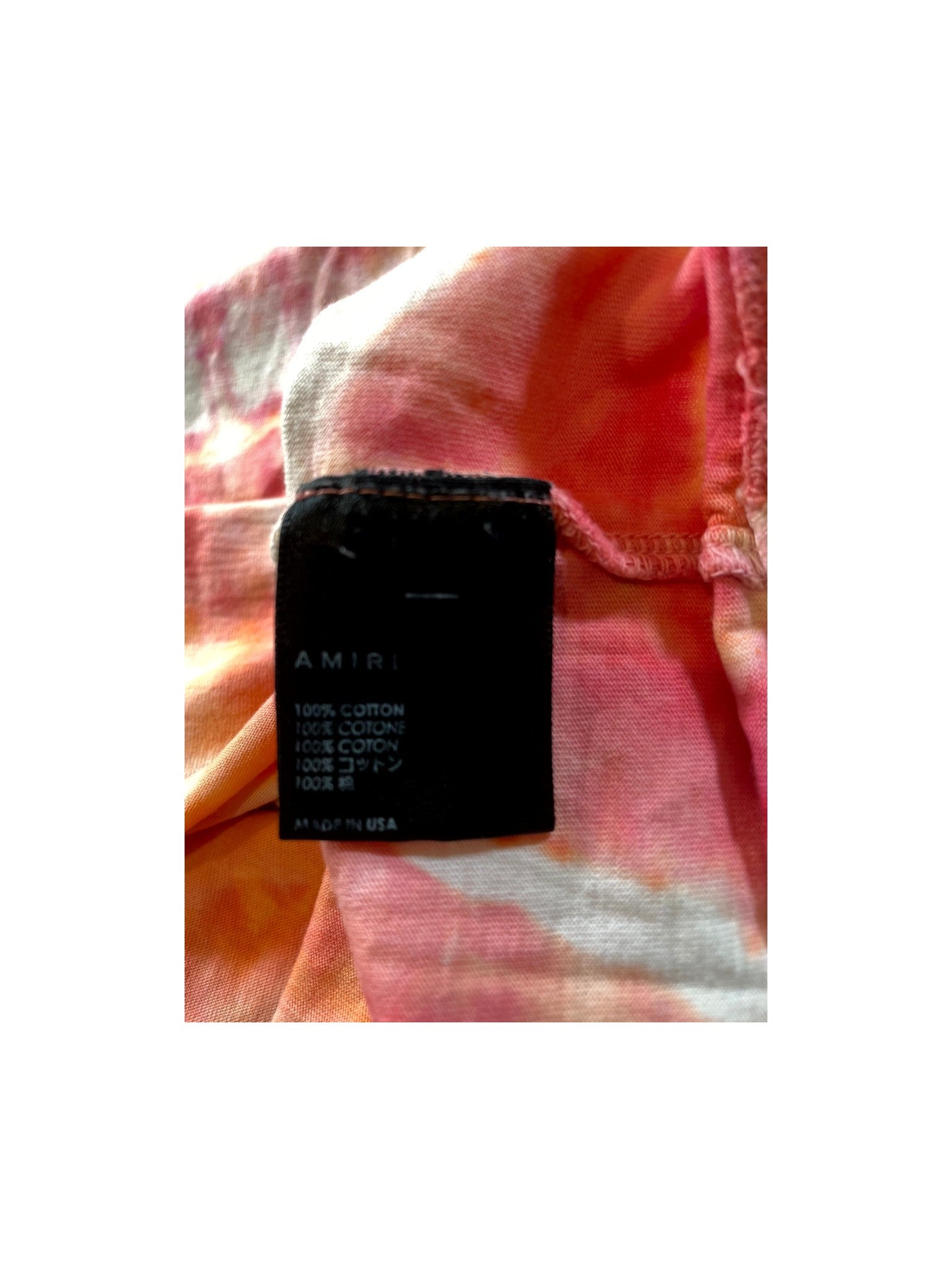 Amiri MA Tie Dye Pink Tee