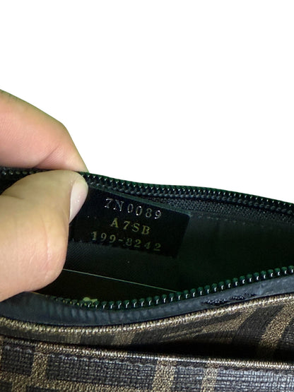 Fendi All Over Brown & Yellow Wallet
