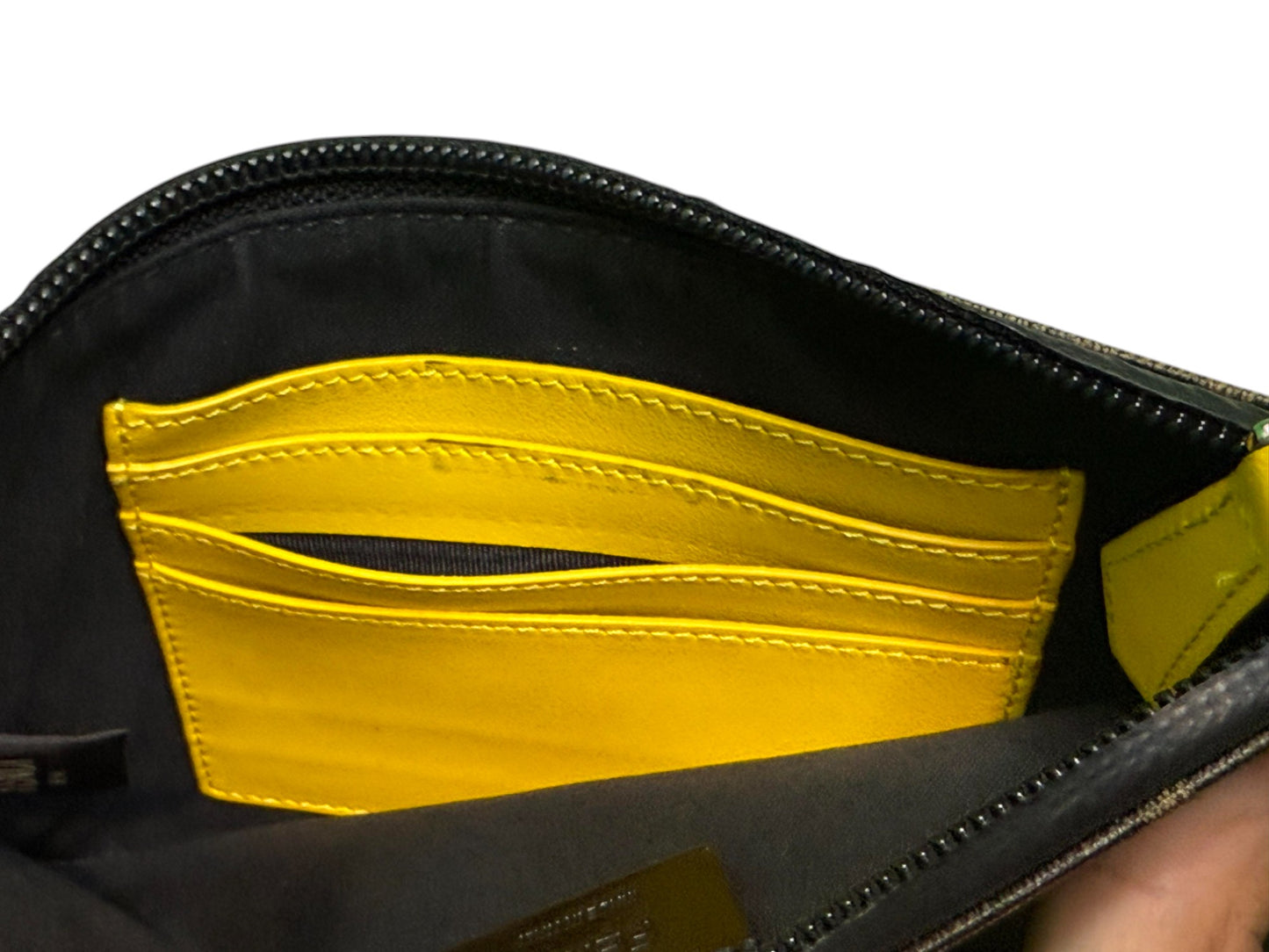 Fendi All Over Brown & Yellow Wallet