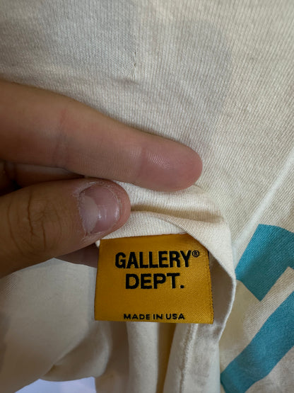 Gallery Dept Tee Cream Baby Blue Used Small