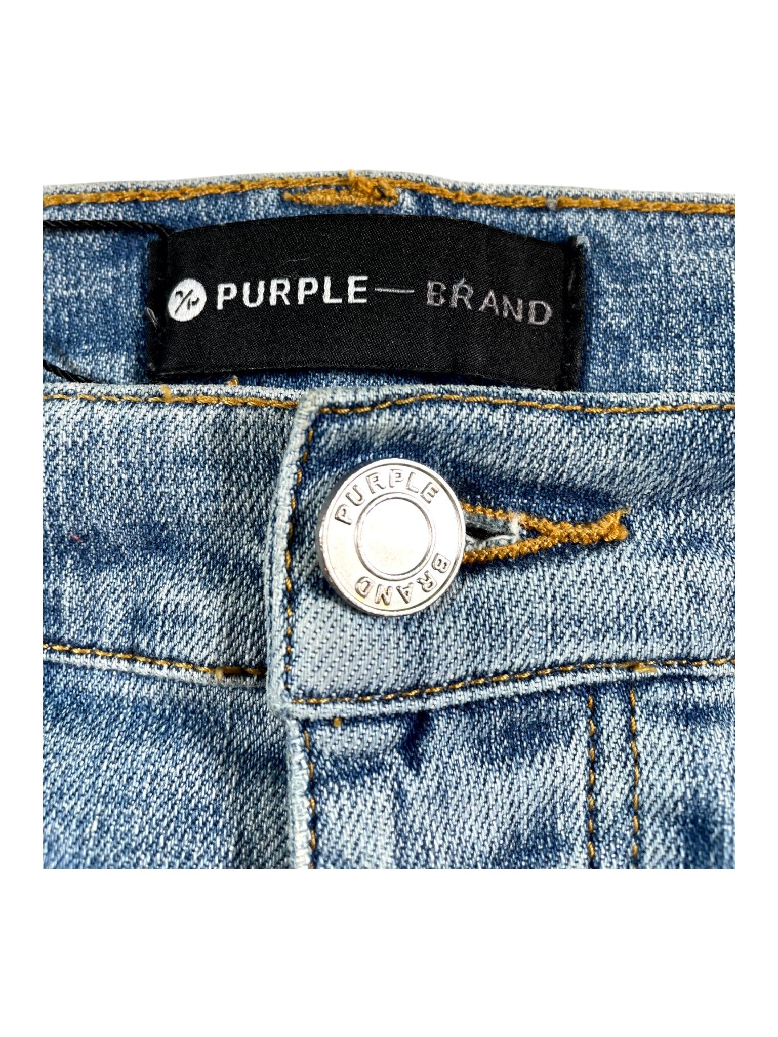 Purple Brand Distressed Light Wash Jeans