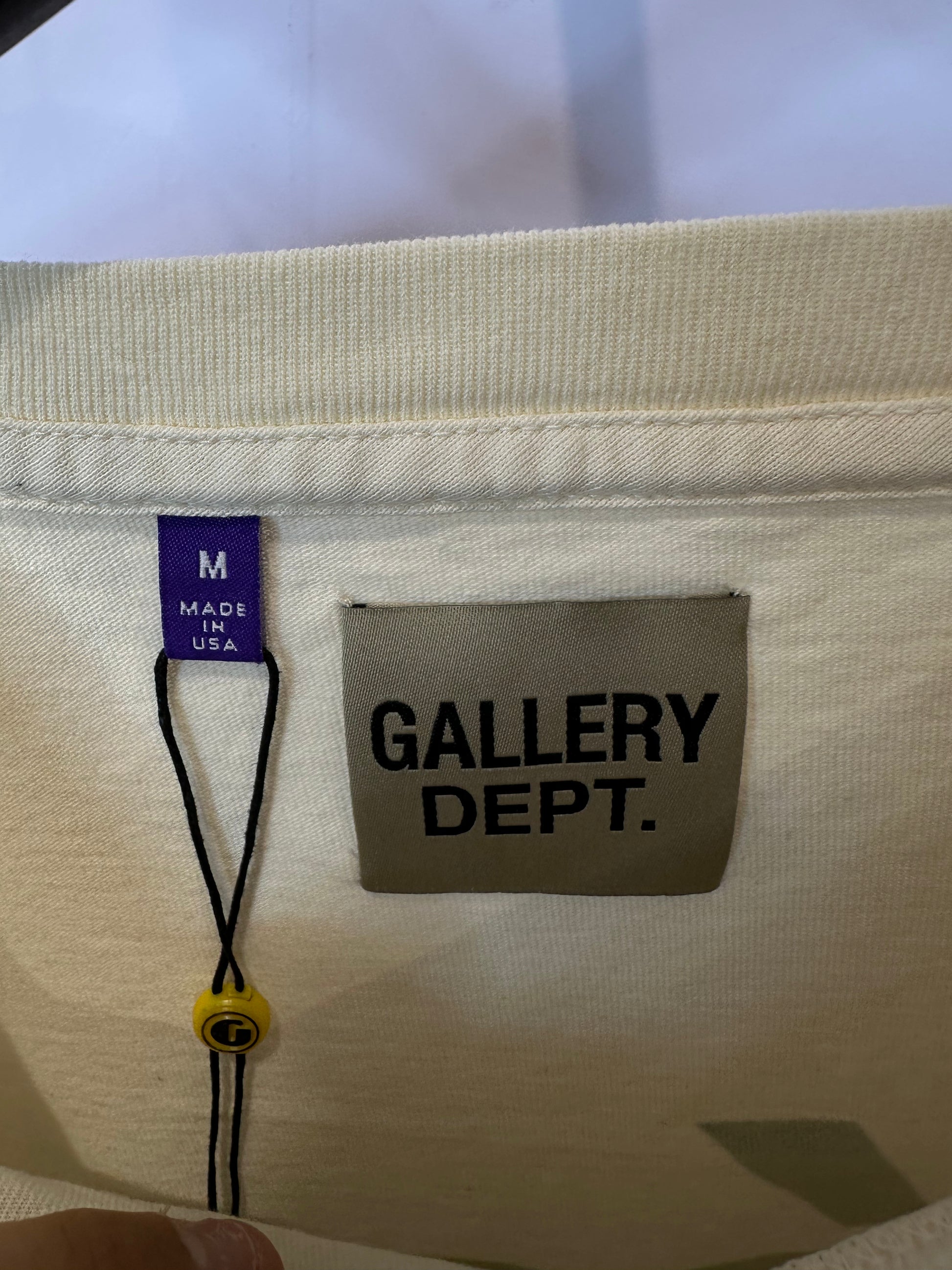 Gallery Dept Tee Cream Teal New With Tags Medium