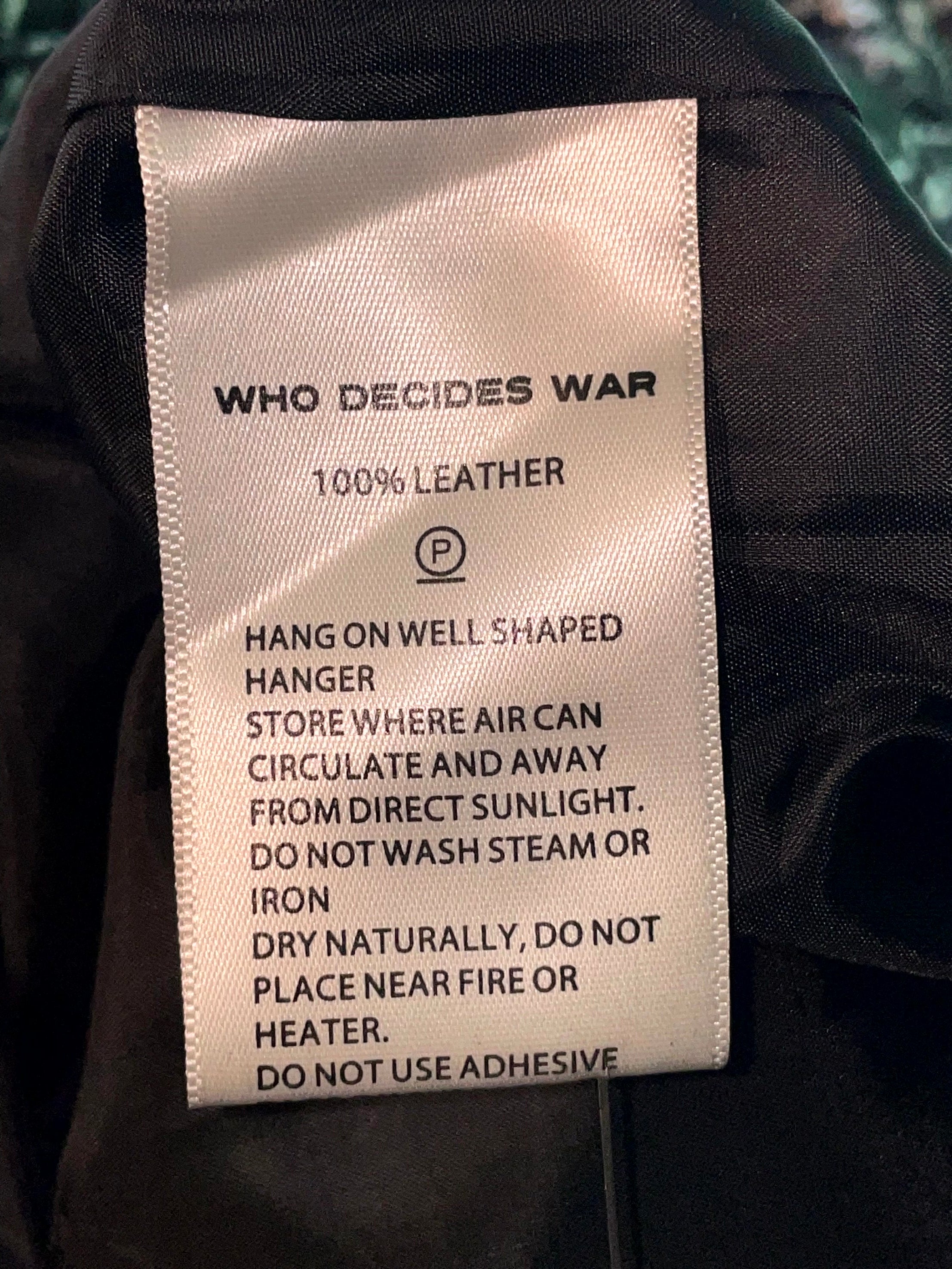 WDW Leather Black & Pure Silver Pants