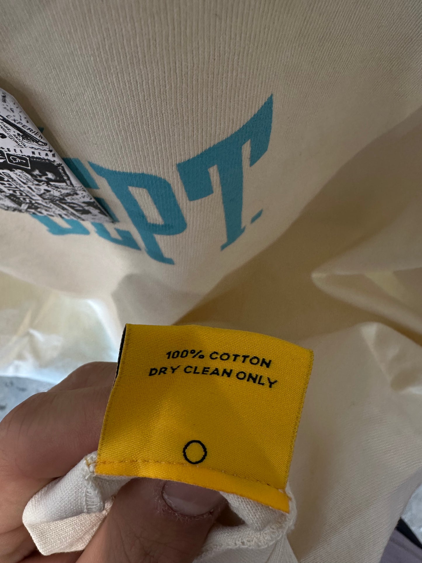 Gallery Dept Tee Cream Teal New With Tags Medium