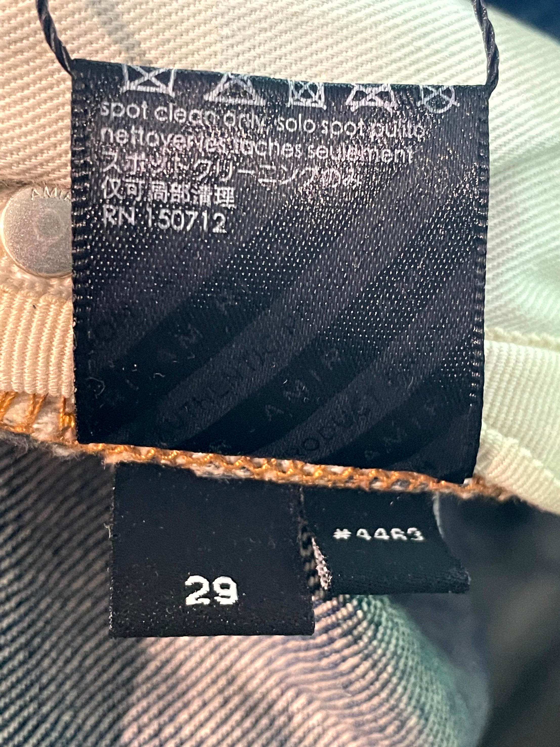 Amiri Wide Leg Thrasher Darkwash Jeans