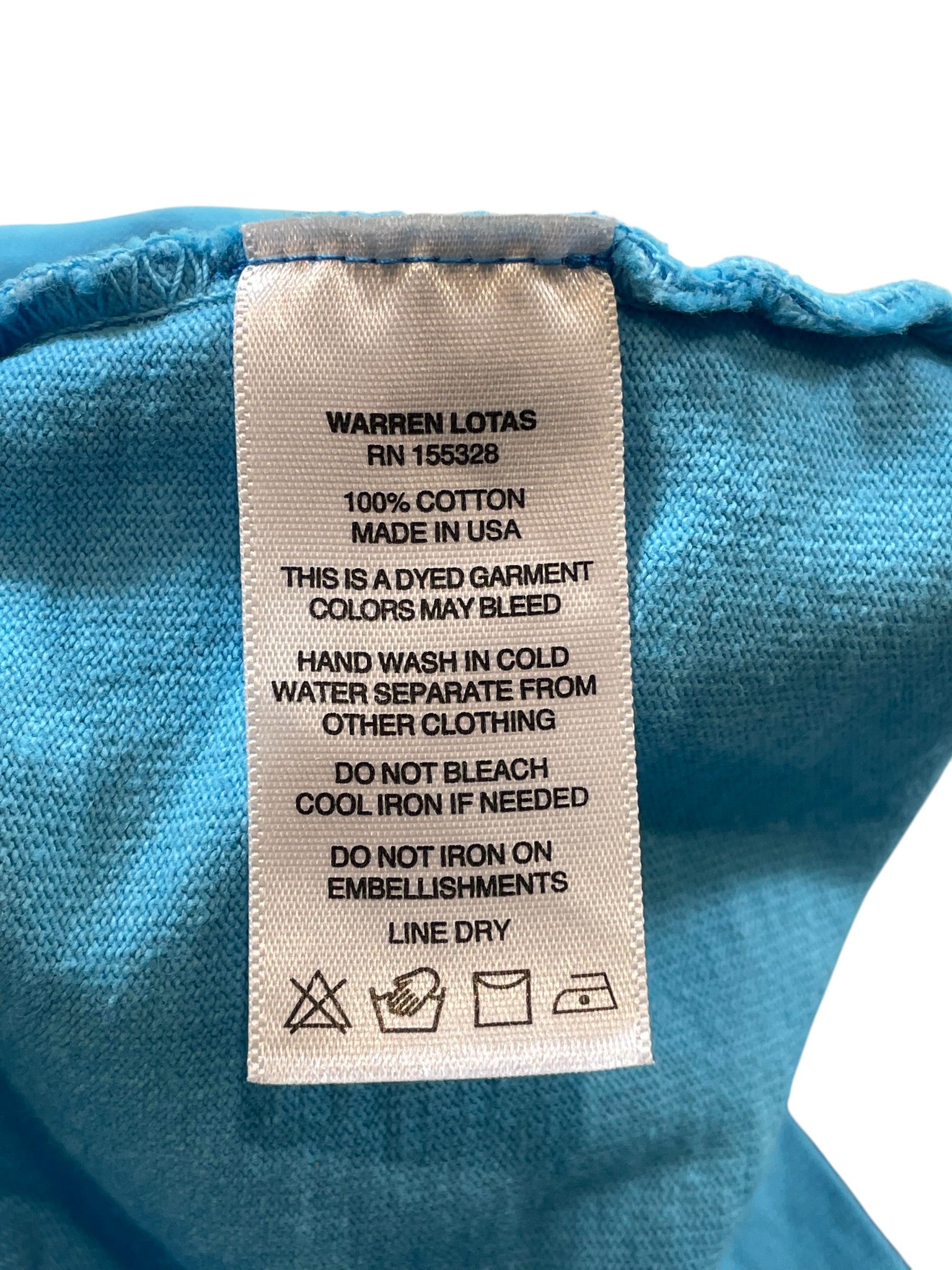 Warren Lotas 'Melting' Baby Blue Tee