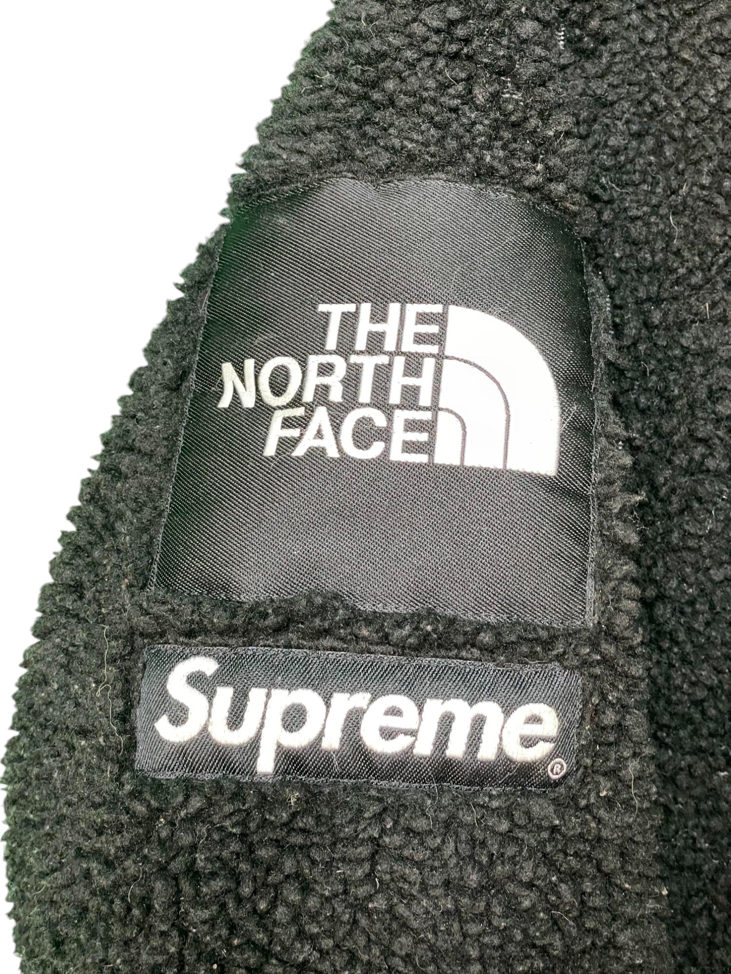 Supreme TNF S Logo Black Fleece Jacket
