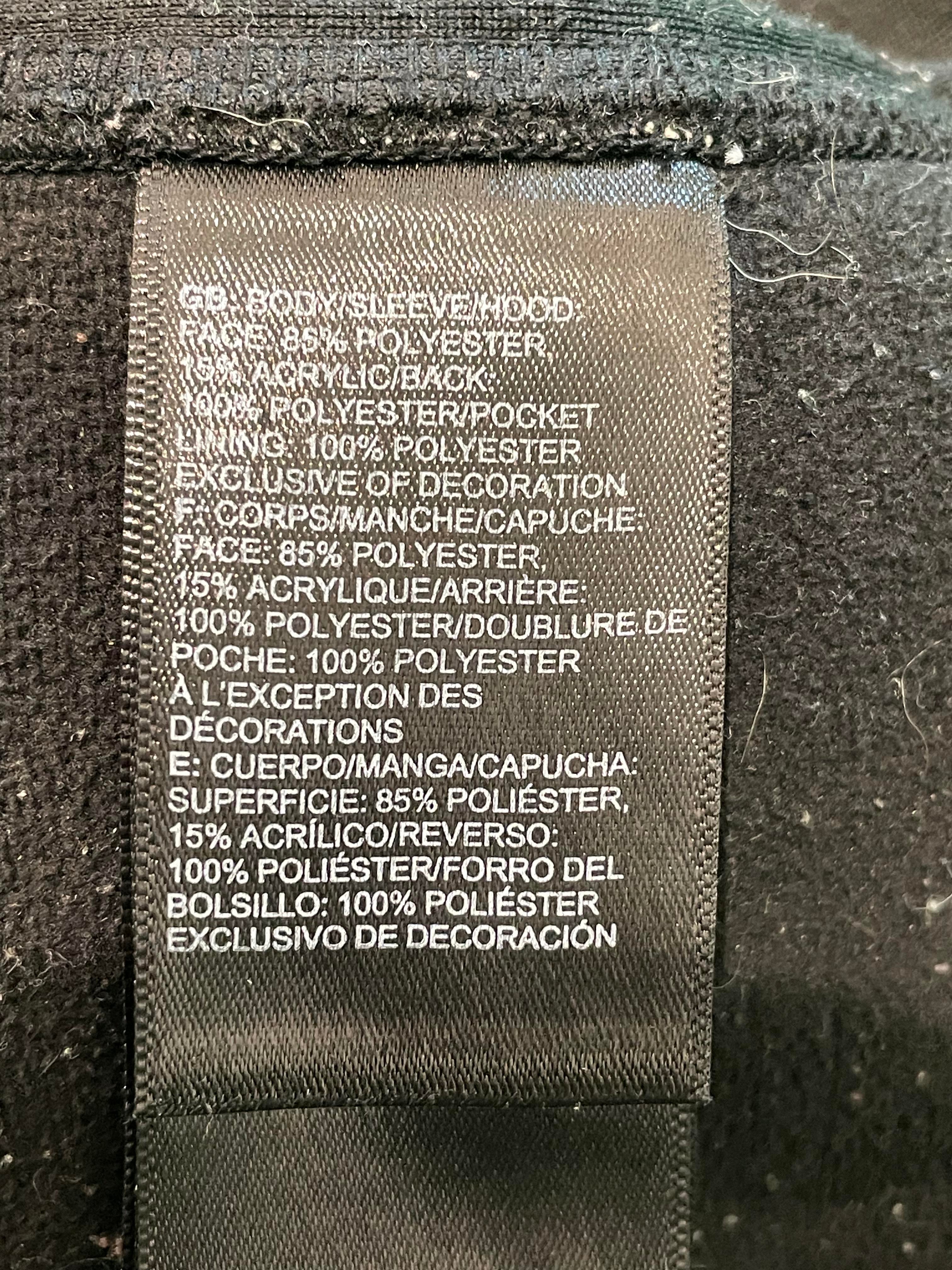 Supreme TNF S Logo Black Fleece Jacket