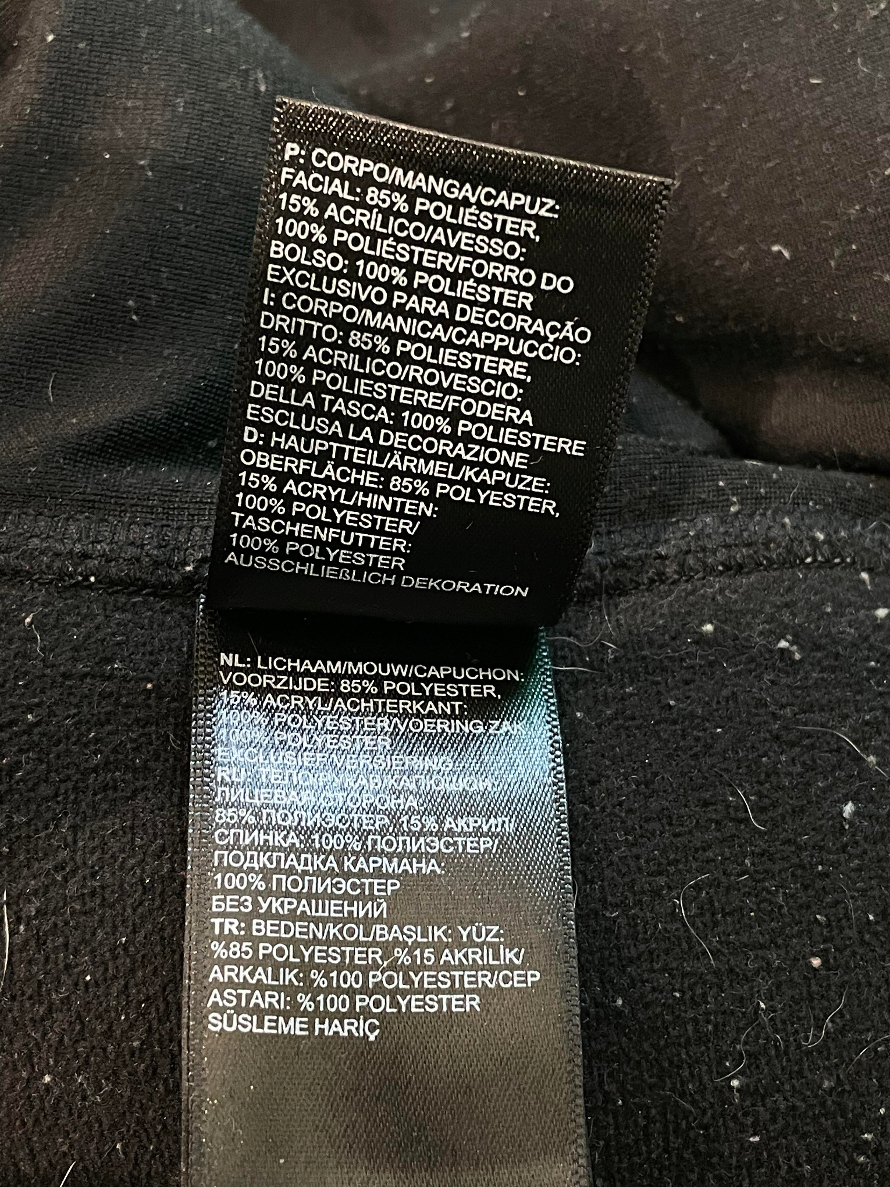 Supreme TNF S Logo Black Fleece Jacket