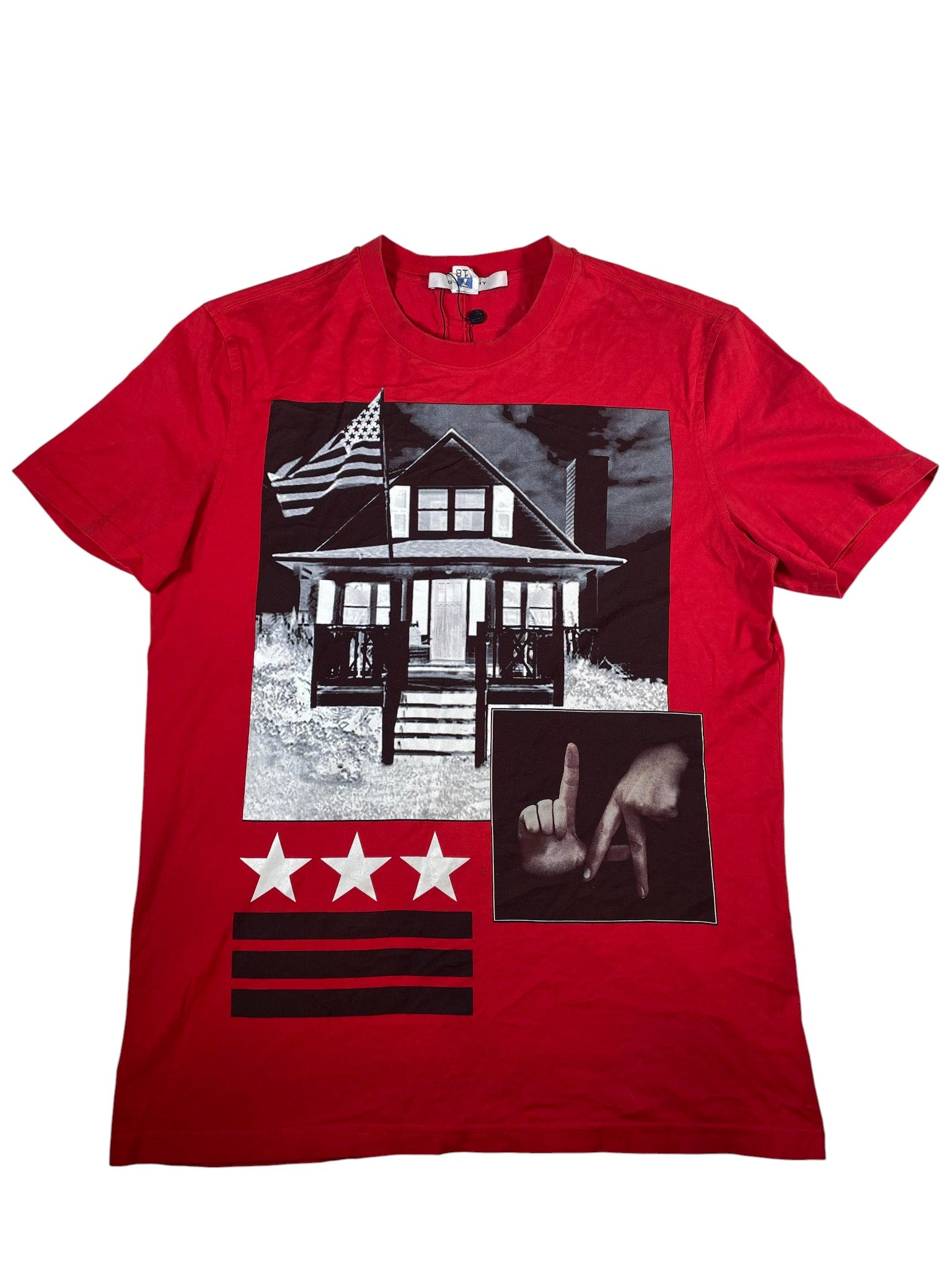 Givenchy 'LA Star House' Red Tee