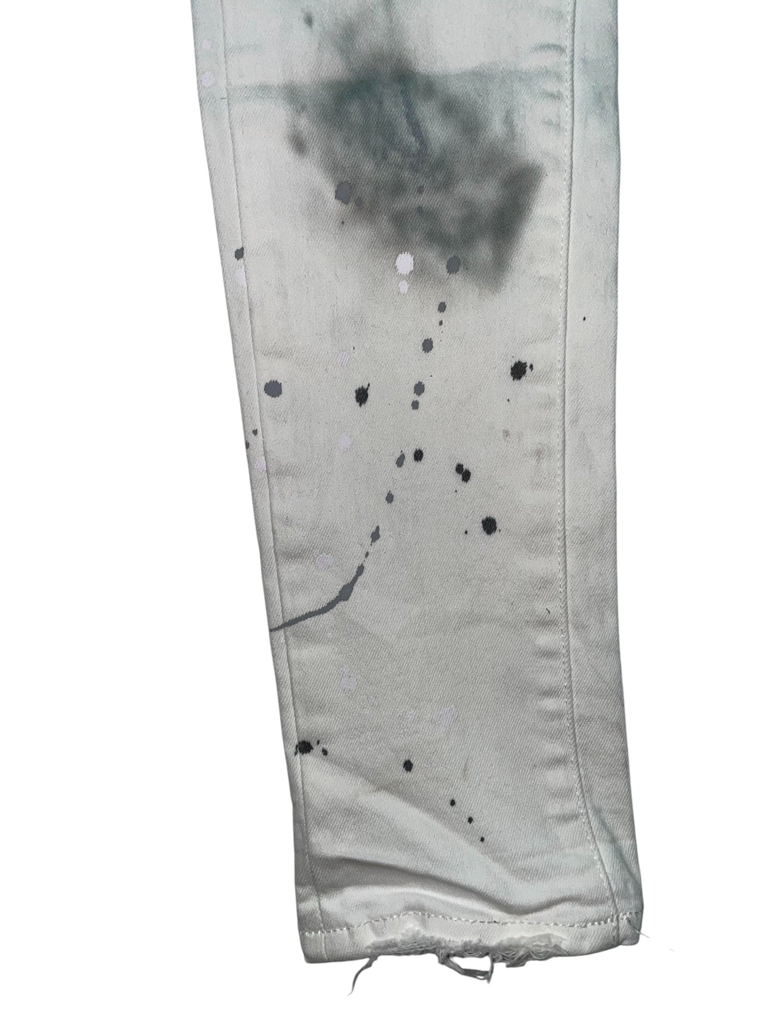 Purple Brand White Paint Jeans