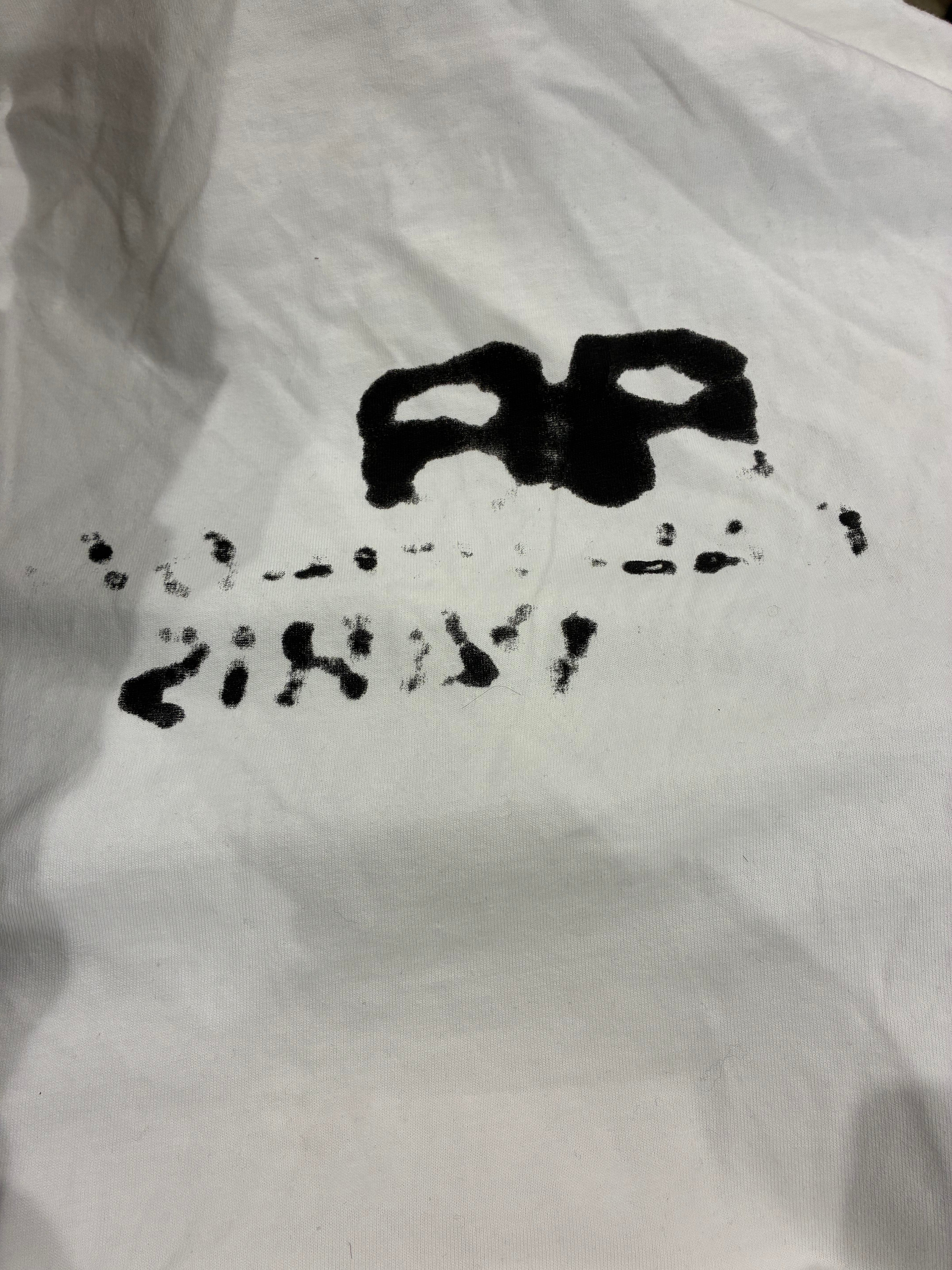 Balenciaga Spray White & Black Tee