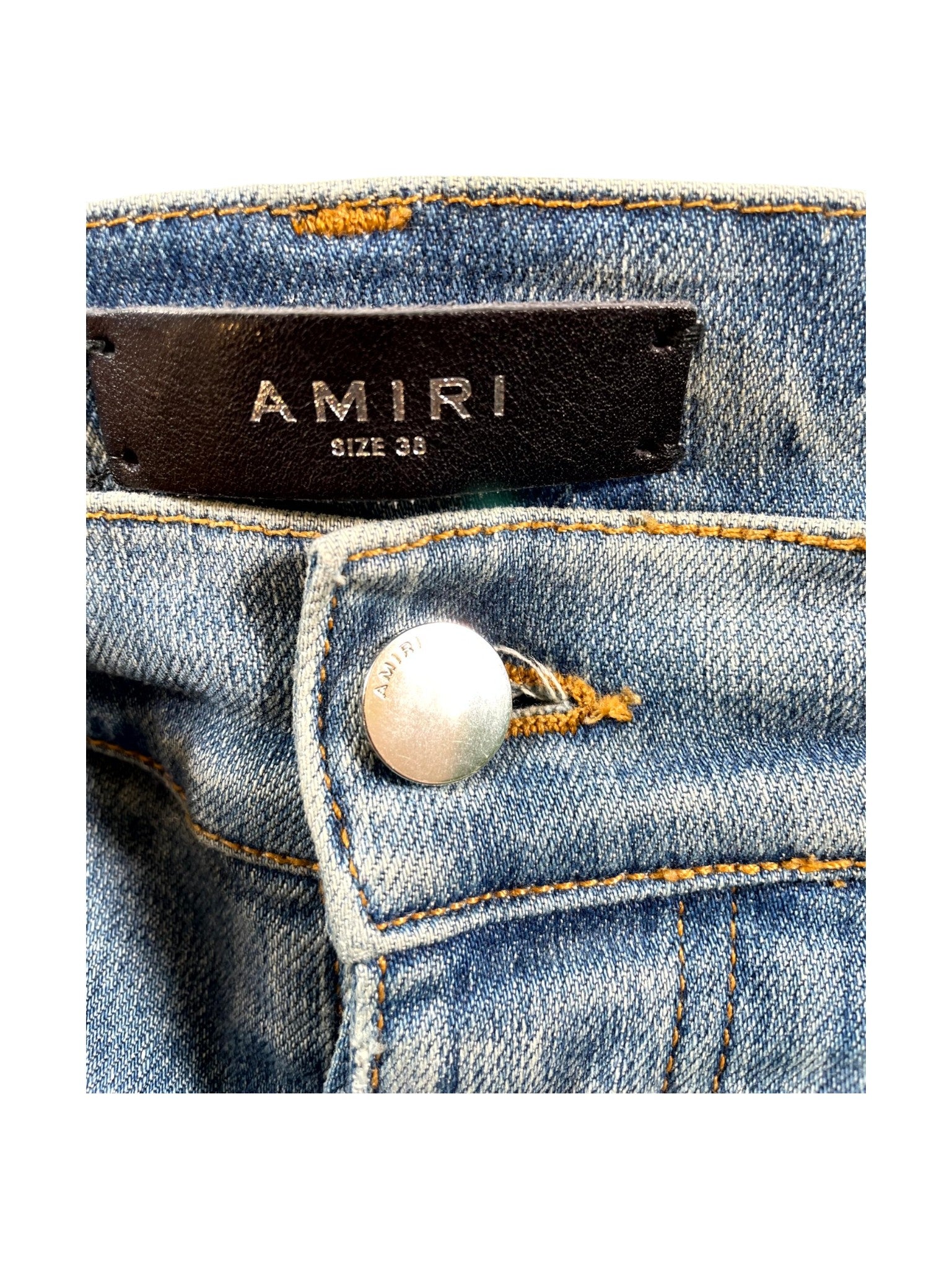 Amiri Pajama Paisley Patchwork Light Wash Jeans