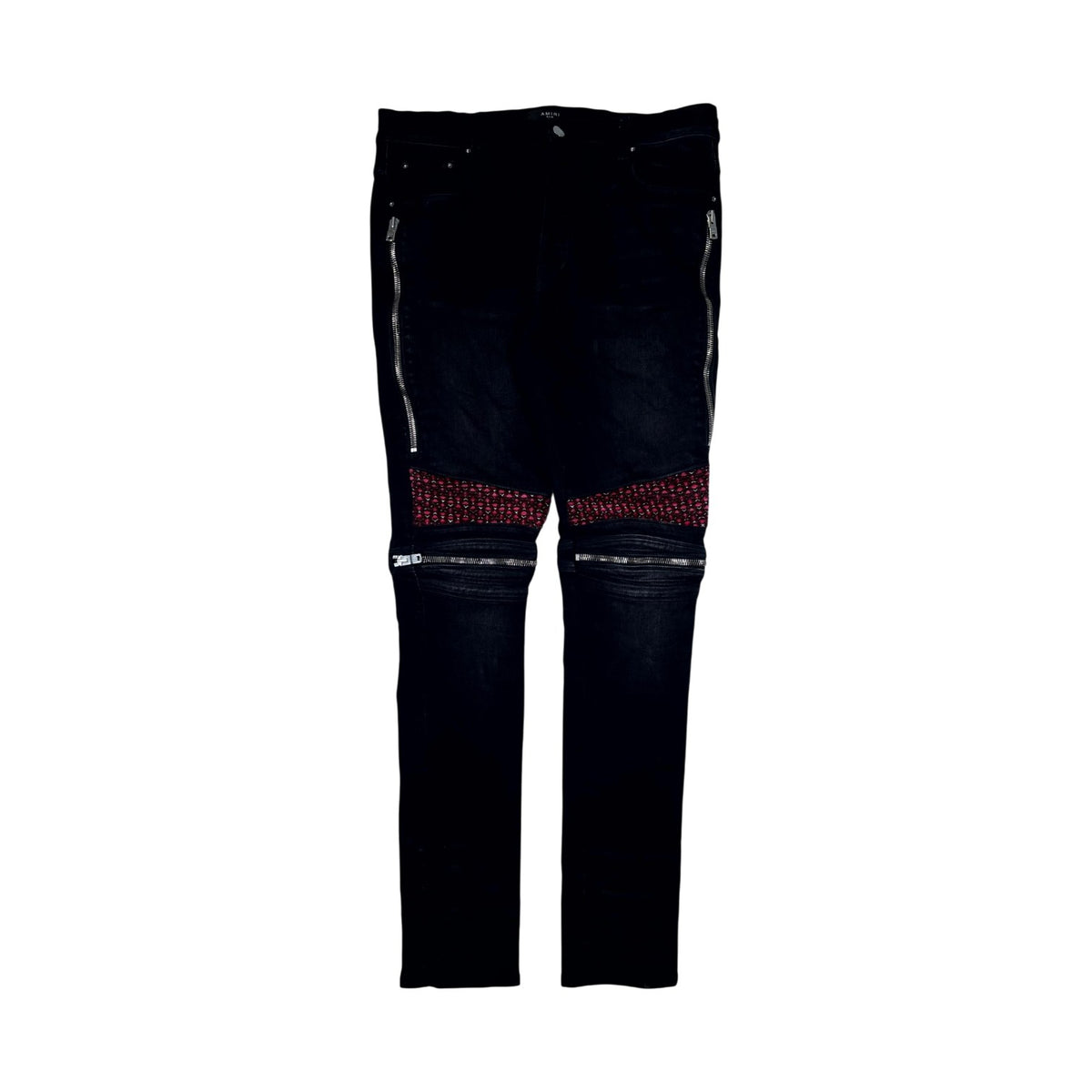 Amiri "MX2" Cherry Patch Black Wash Jeans