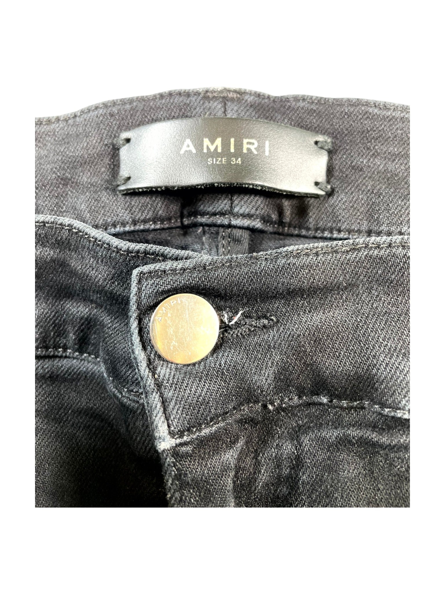 Amiri Stripe Black Wash & Blue Jeans