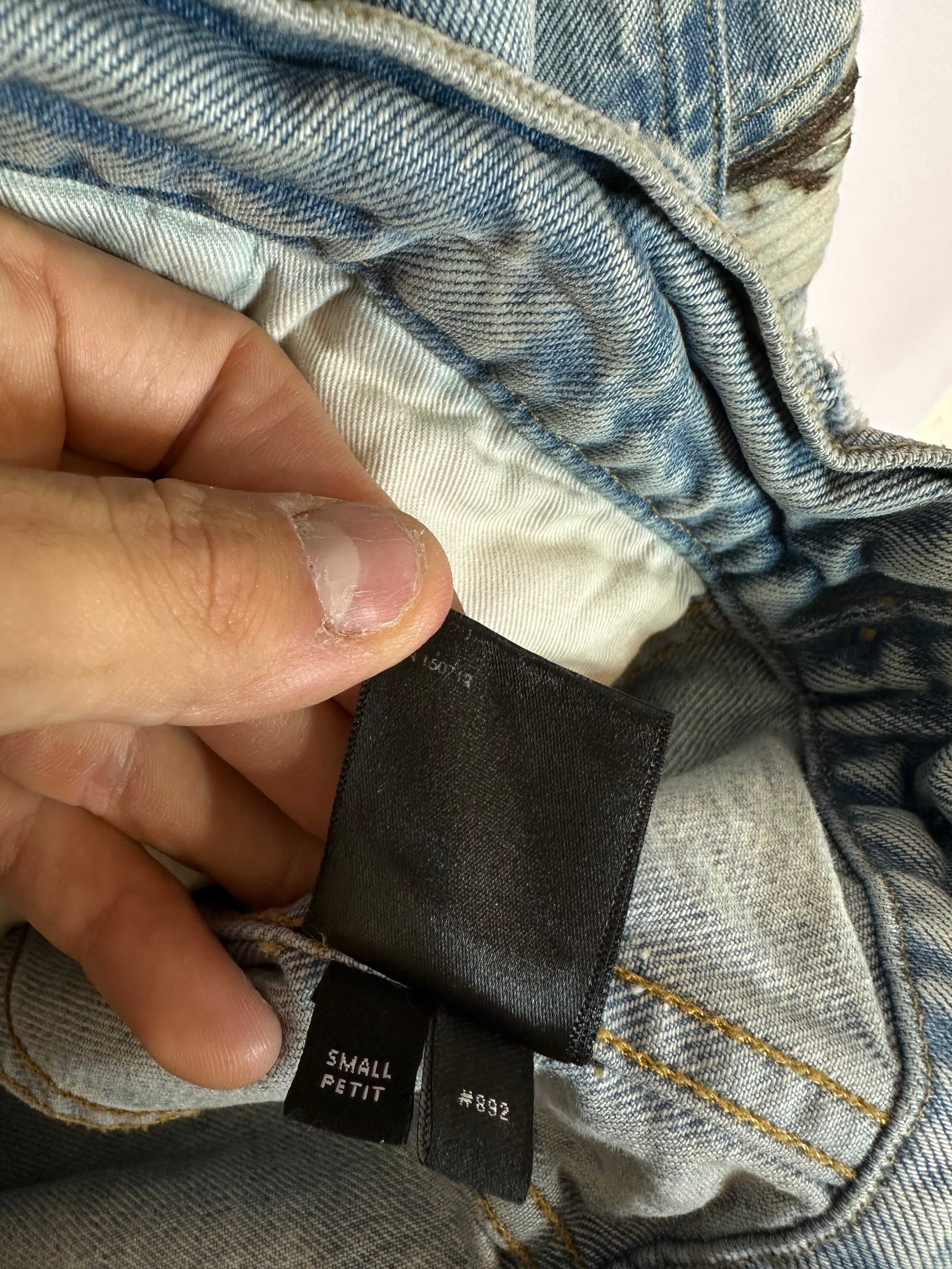 Amiri MX2 Jean Jacket Marble Used Small