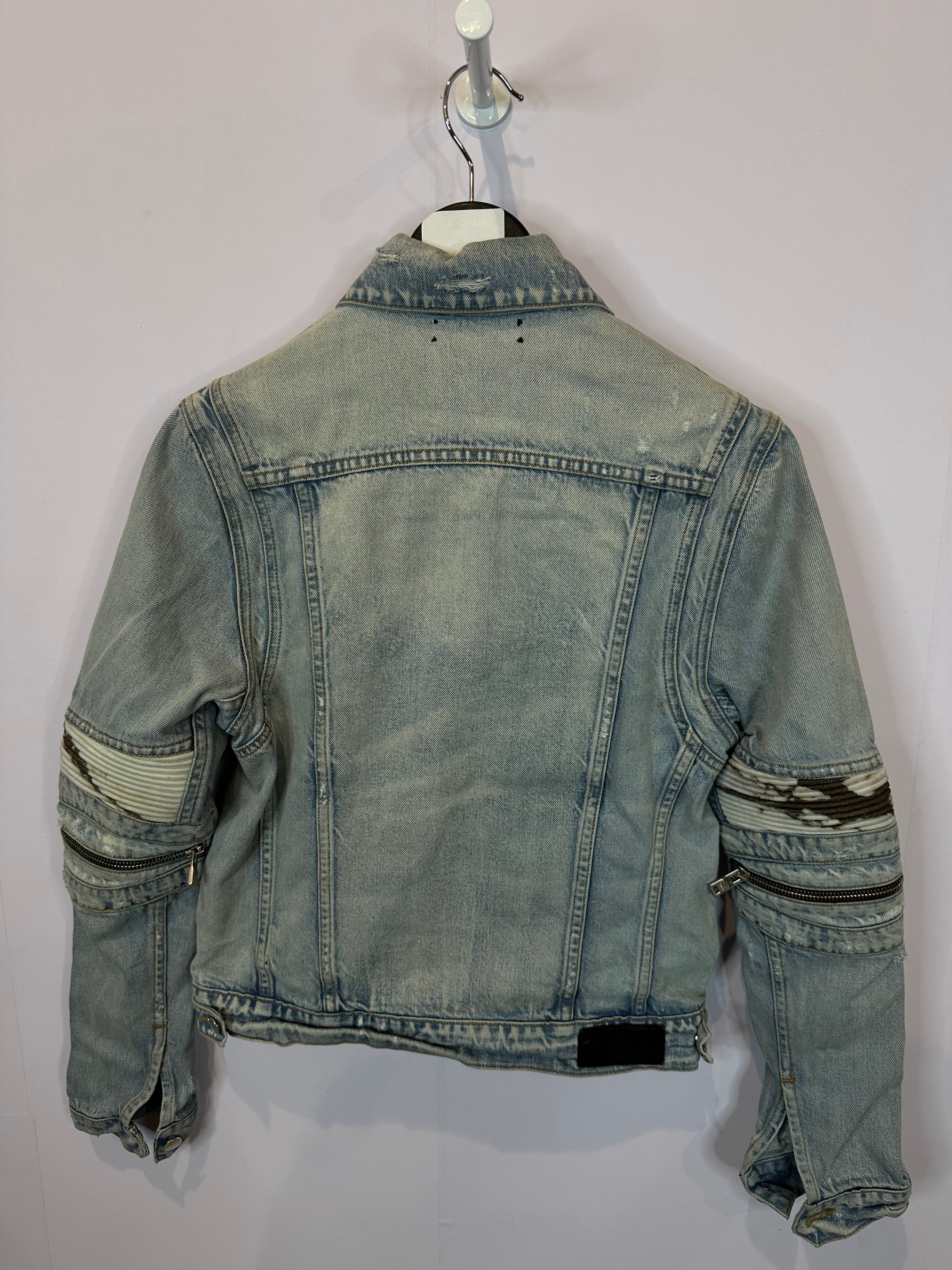 Amiri MX2 Jean Jacket Marble Used Small