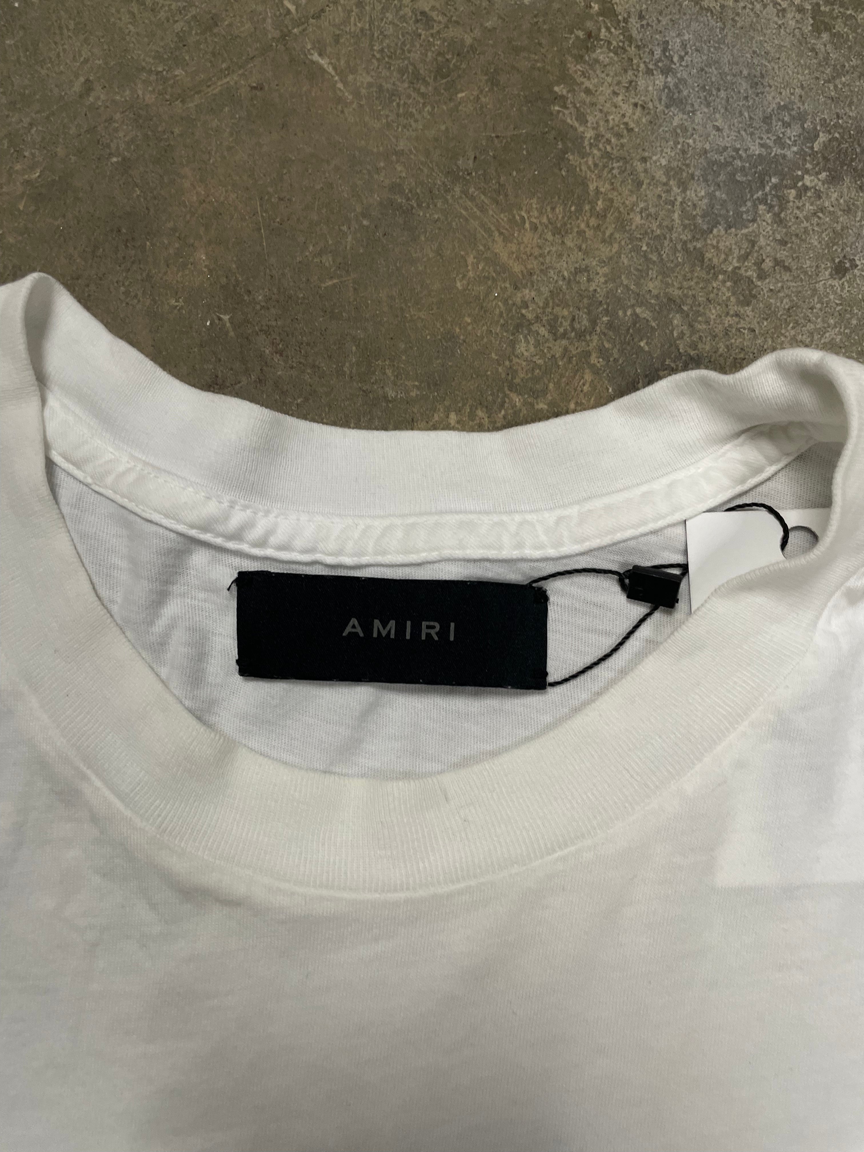 Amiri Bandana Star Tee White Used Small