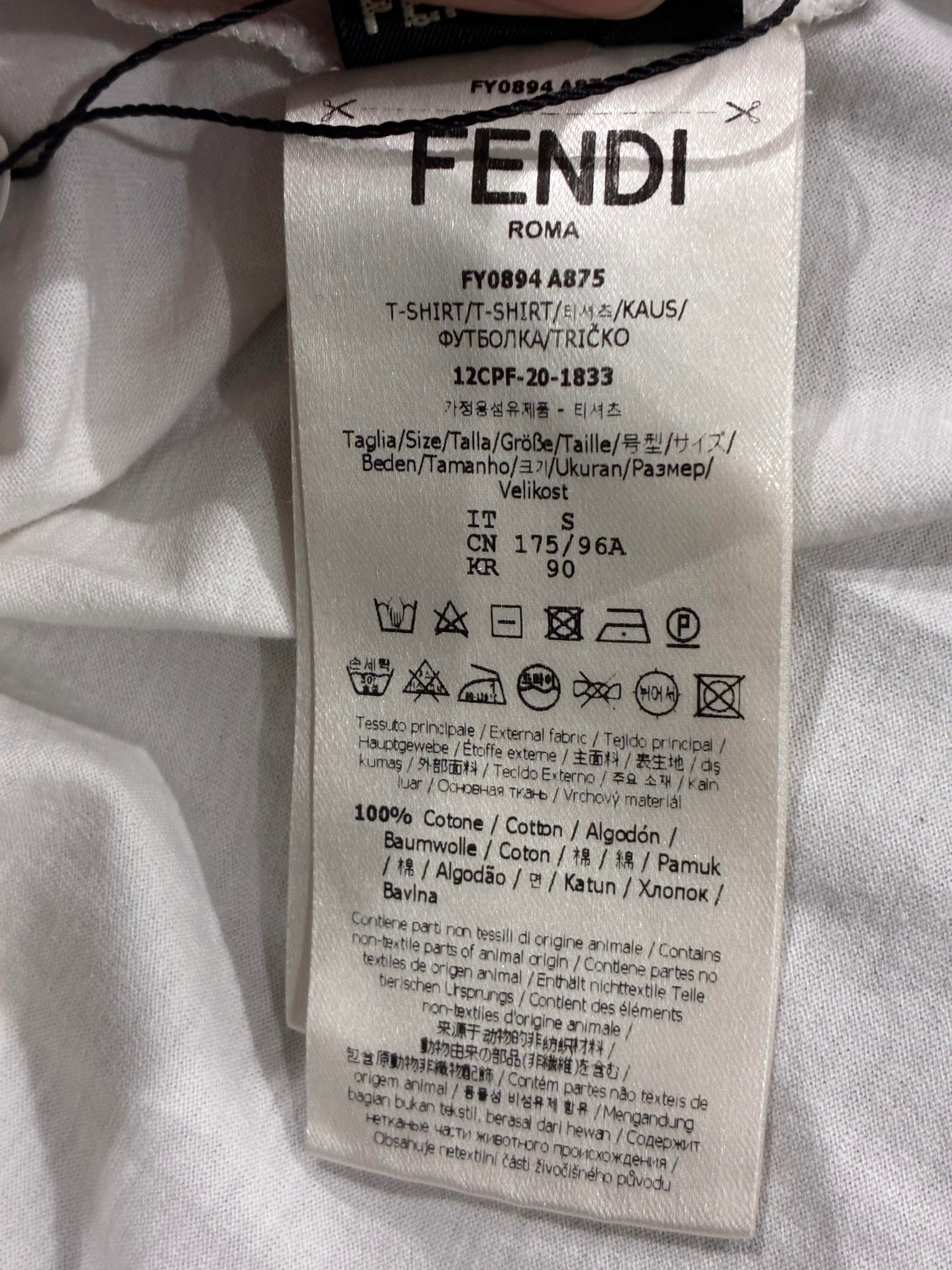 Fendi Monster White Tee