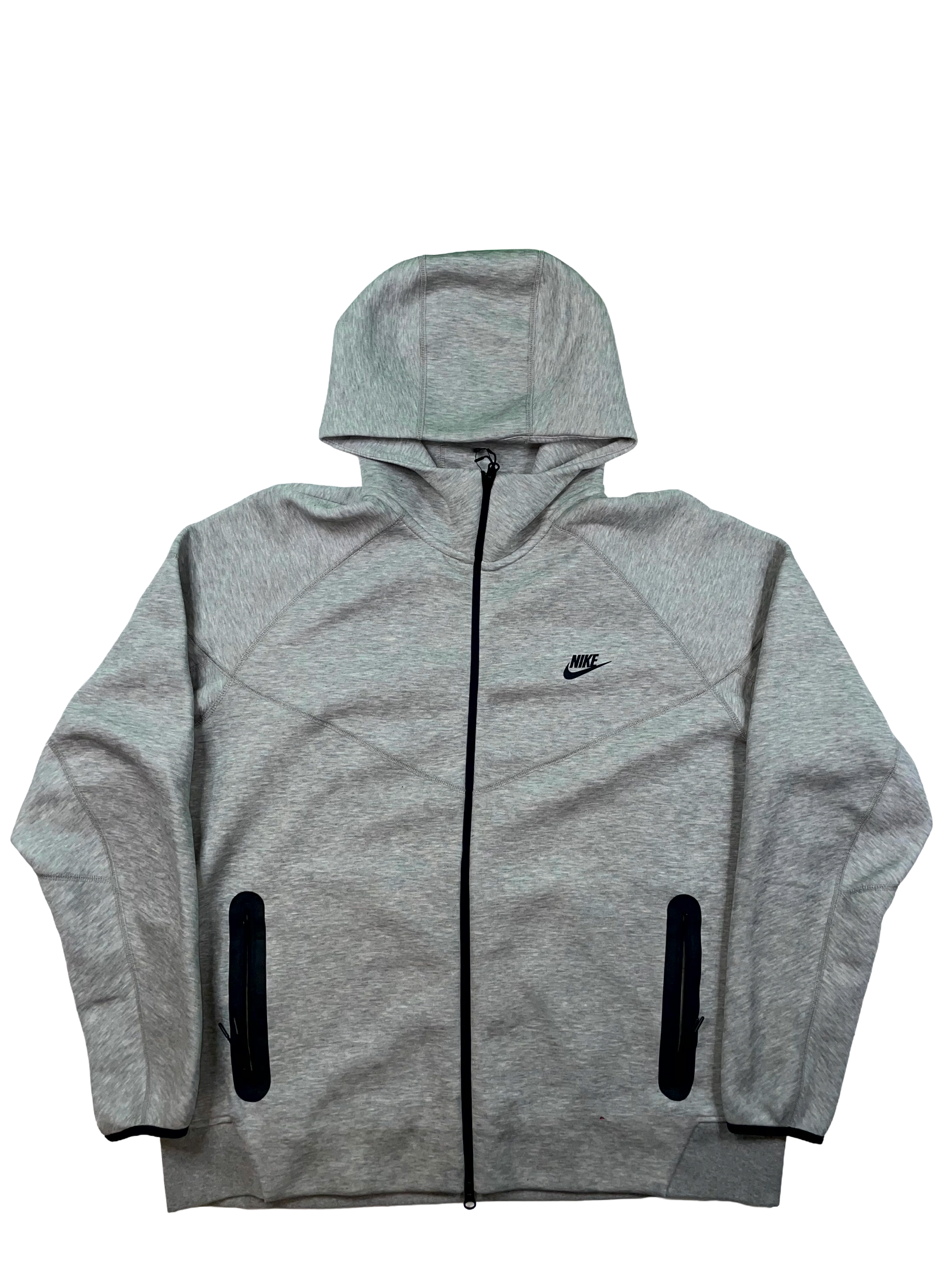 NIke Tech Zip Up Grey hoodie