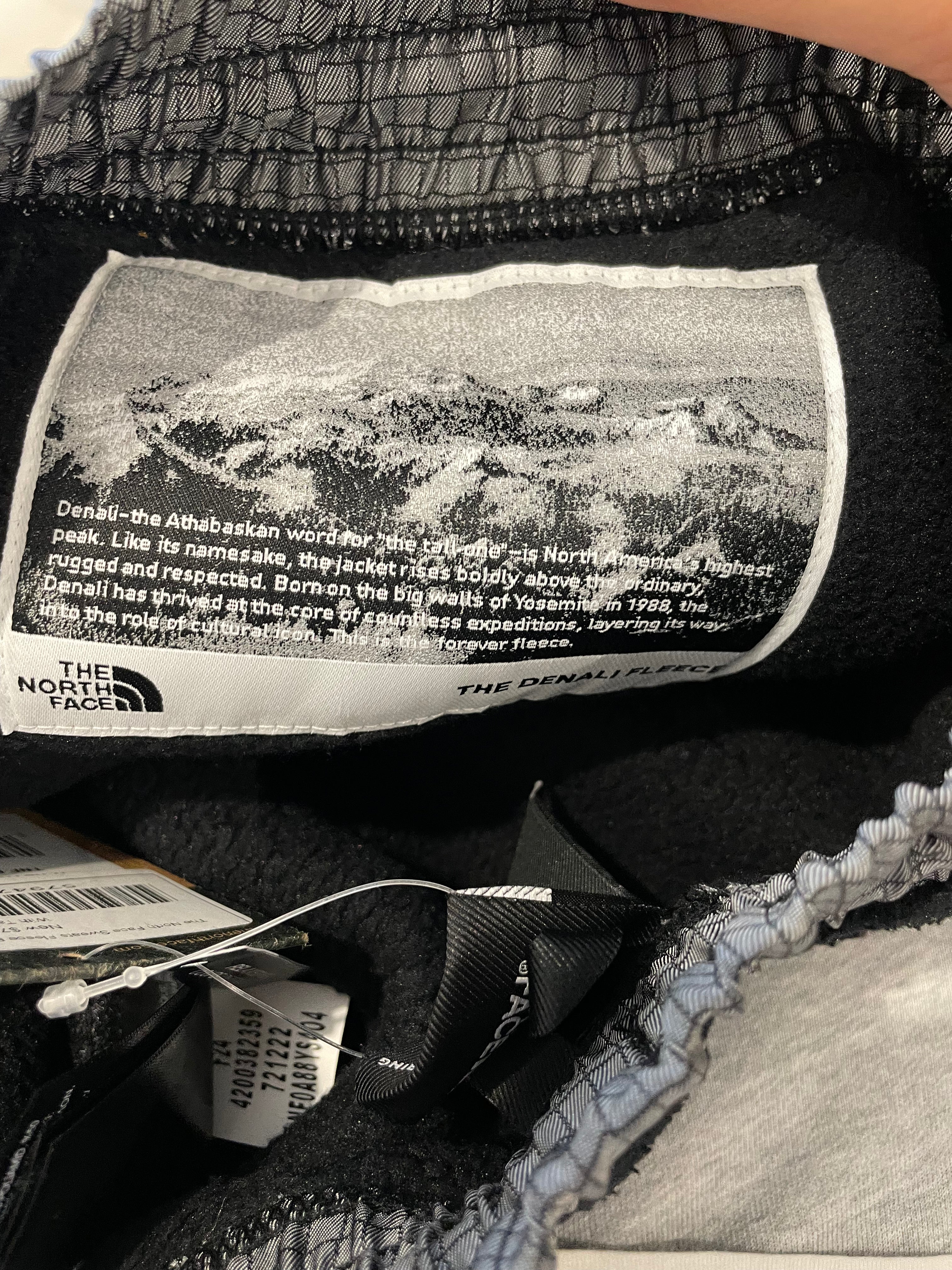 The North Face Fleece Black Grey Sweatpants