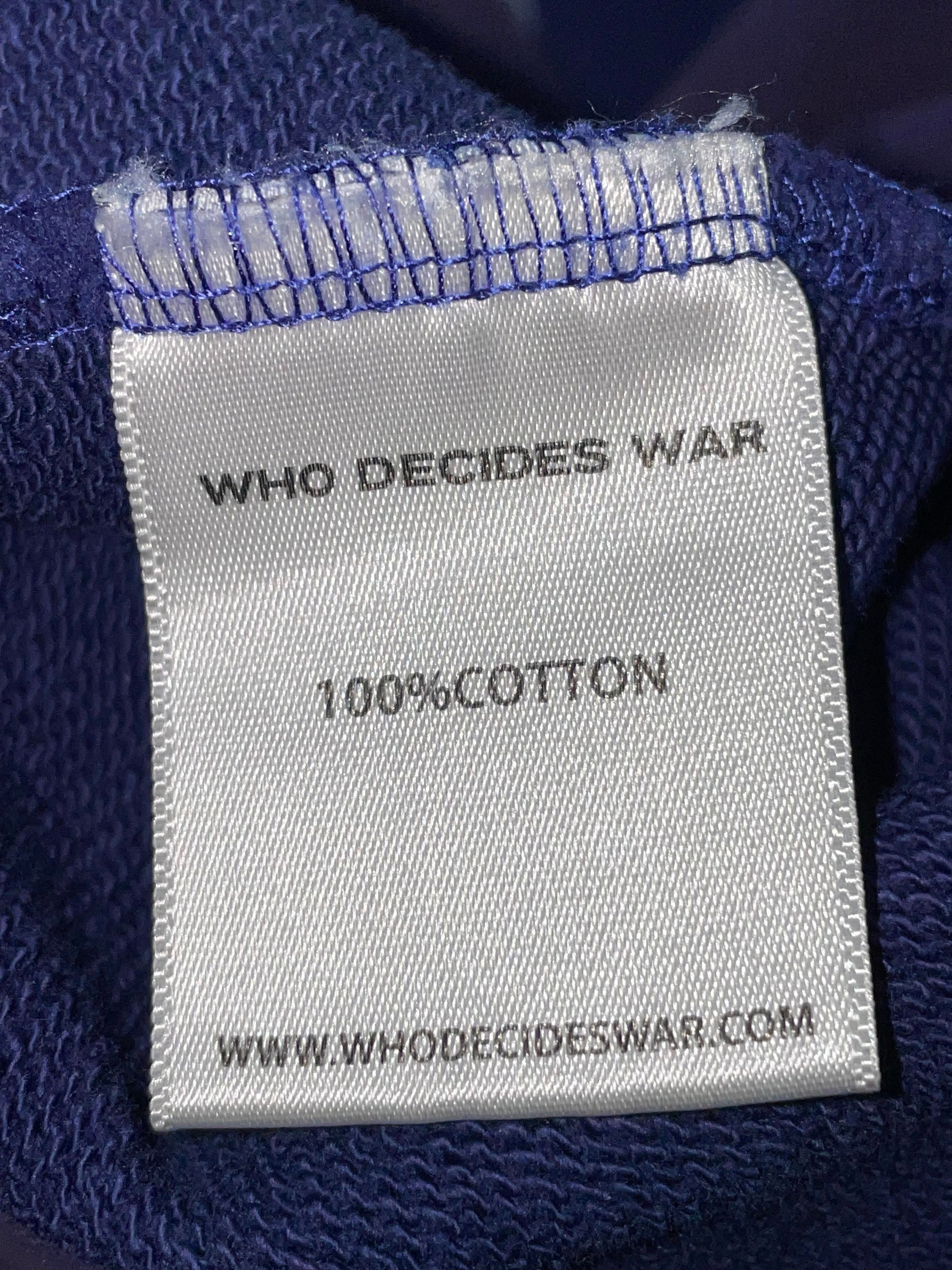 Who Decides War 'Winged' Purple Crewneck